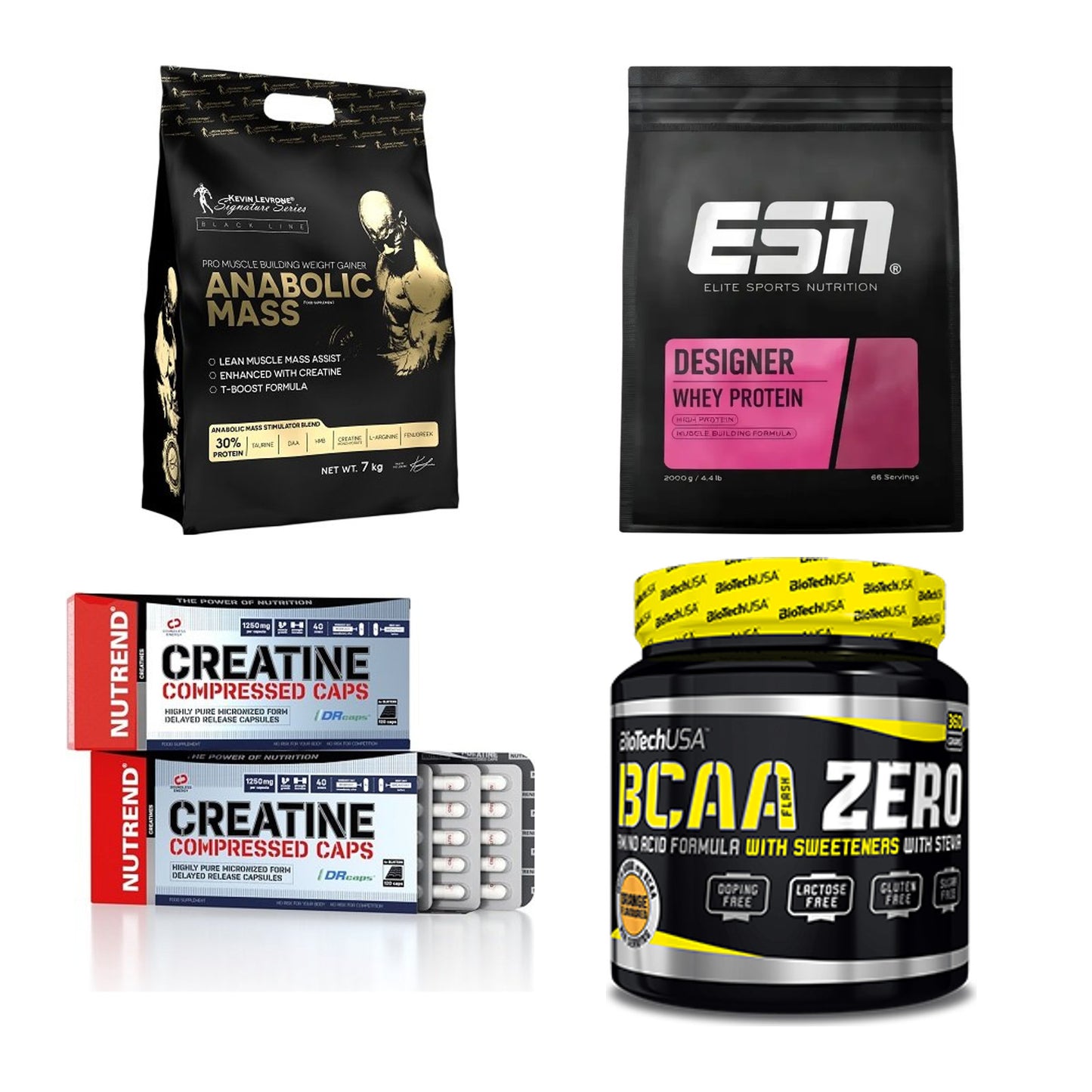 Masseaufbau für Fortgeschrittene: Kevin Levrone Anabolic + 3 weitere – alle enthaltenen Artikel