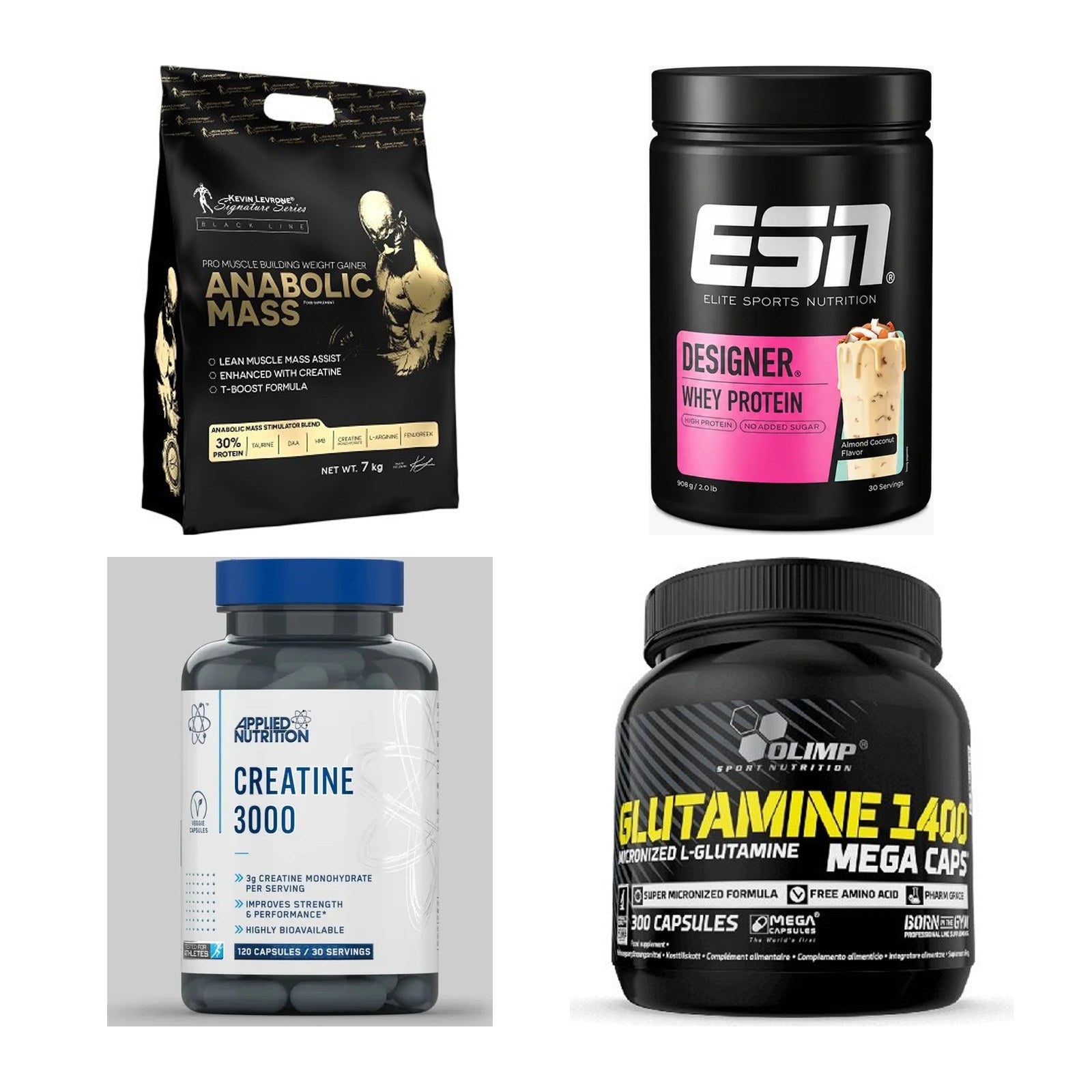 Masseaufbau für Fortgeschrittene: Kevin Levrone Anabolic + 3 weitere – alle enthaltenen Artikel