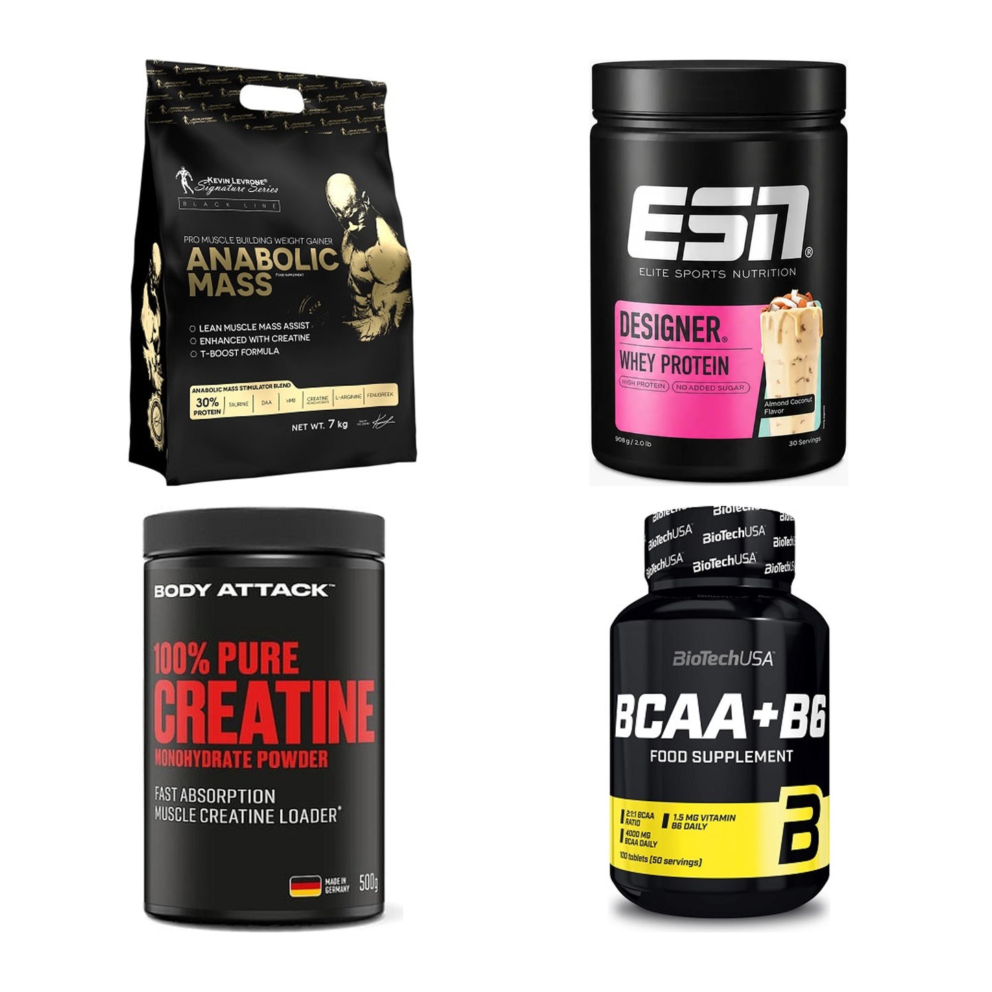 Masseaufbau für Fortgeschrittene: Kevin Levrone Anabolic + 3 weitere – alle enthaltenen Artikel