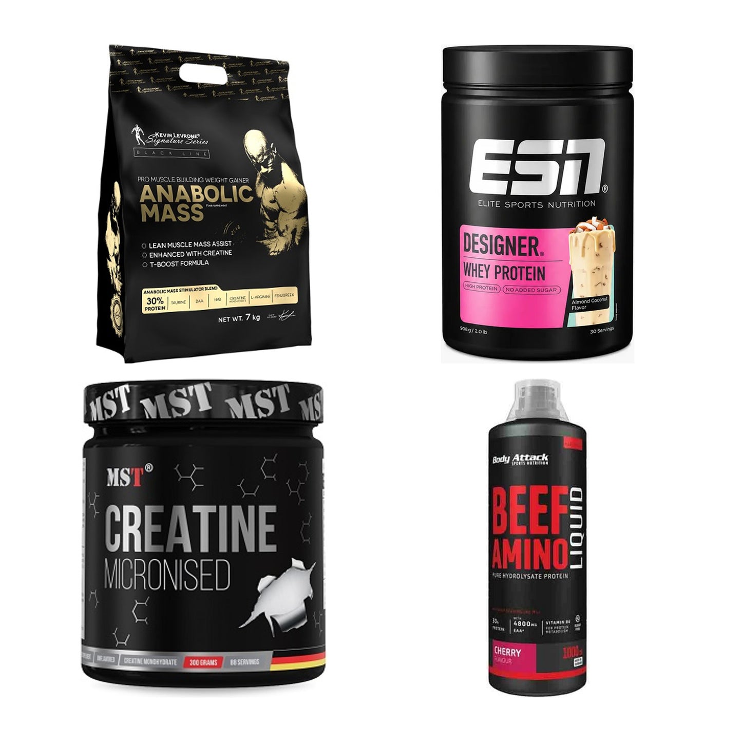 Masseaufbau für Fortgeschrittene: Kevin Levrone Anabolic + 3 weitere – alle enthaltenen Artikel