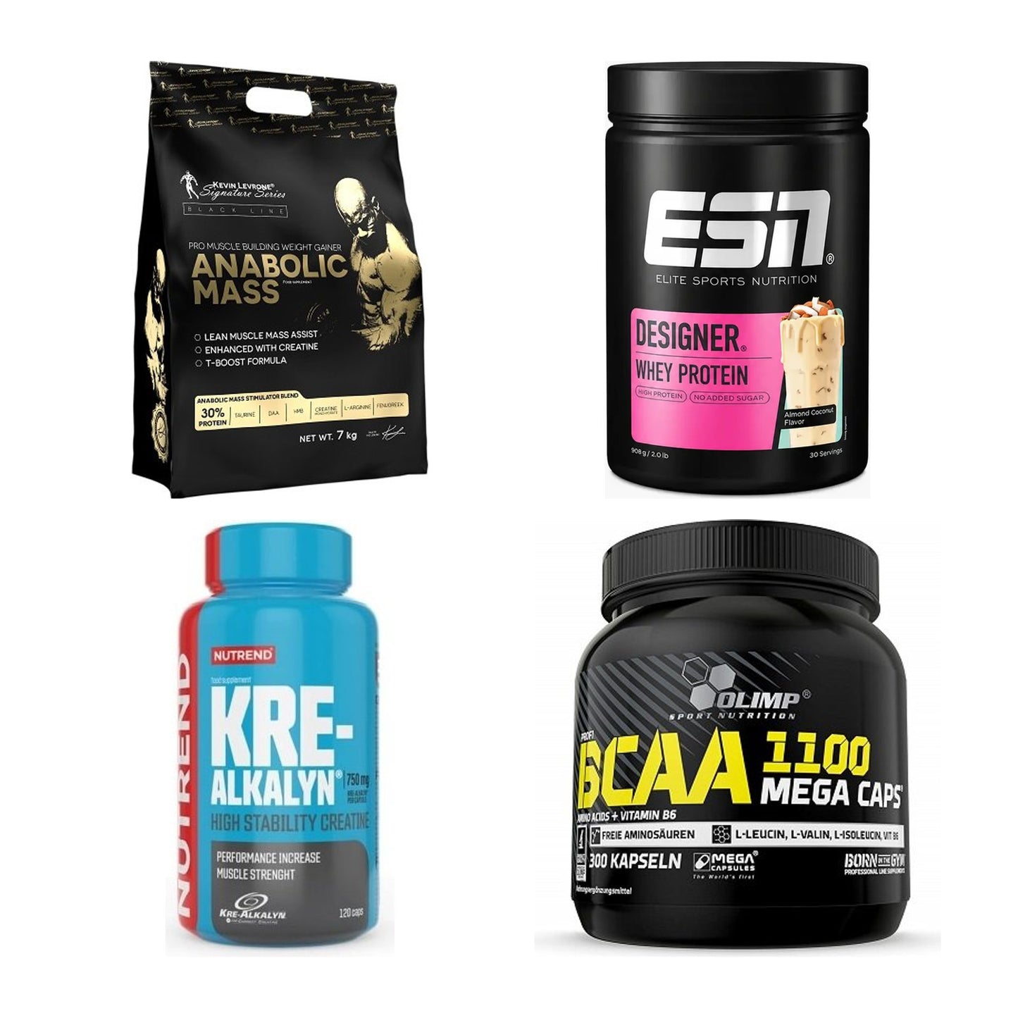 Masseaufbau für Fortgeschrittene: Kevin Levrone Anabolic + 3 weitere – alle enthaltenen Artikel