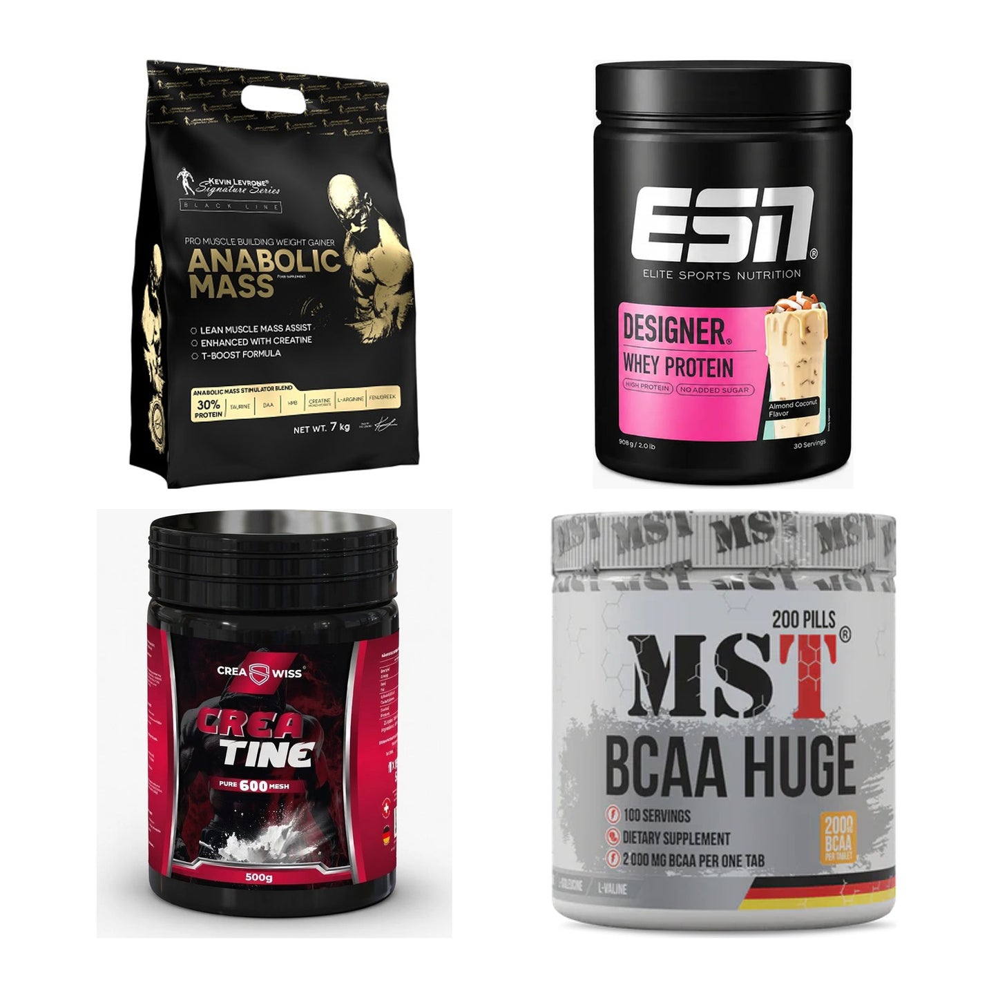 Masseaufbau für Fortgeschrittene: Kevin Levrone Anabolic + 3 weitere – alle enthaltenen Artikel