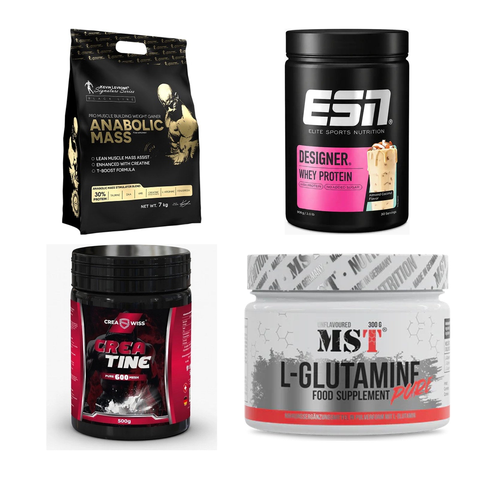 Masseaufbau für Fortgeschrittene: Kevin Levrone Anabolic + 3 weitere – alle enthaltenen Artikel
