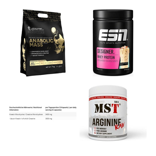 Masseaufbau für Fortgeschrittene: Kevin Levrone Anabolic + 3 weitere – alle enthaltenen Artikel