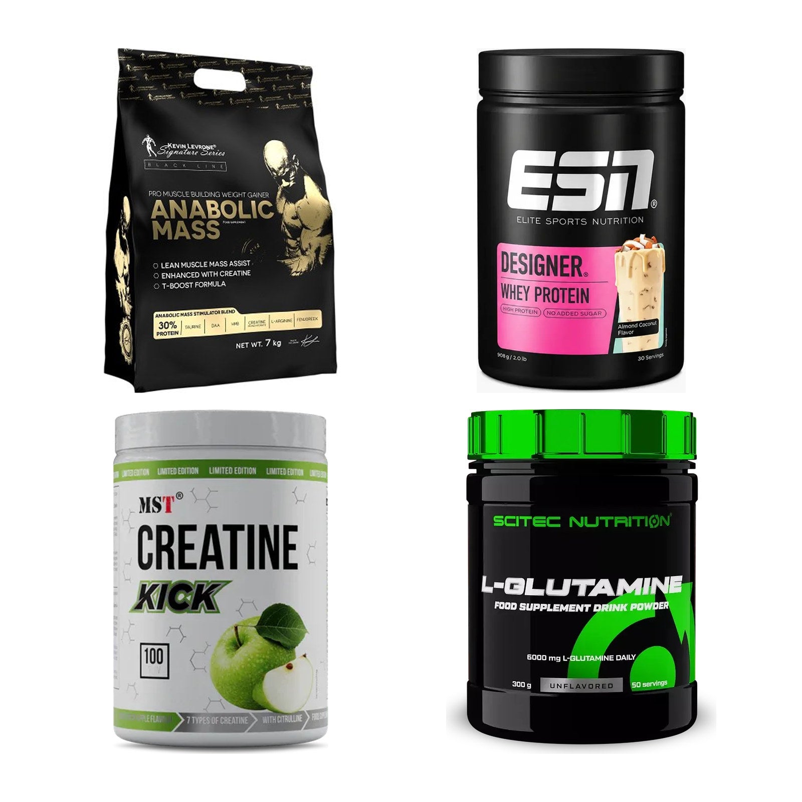 Masseaufbau für Fortgeschrittene: Kevin Levrone Anabolic + 3 weitere – alle enthaltenen Artikel