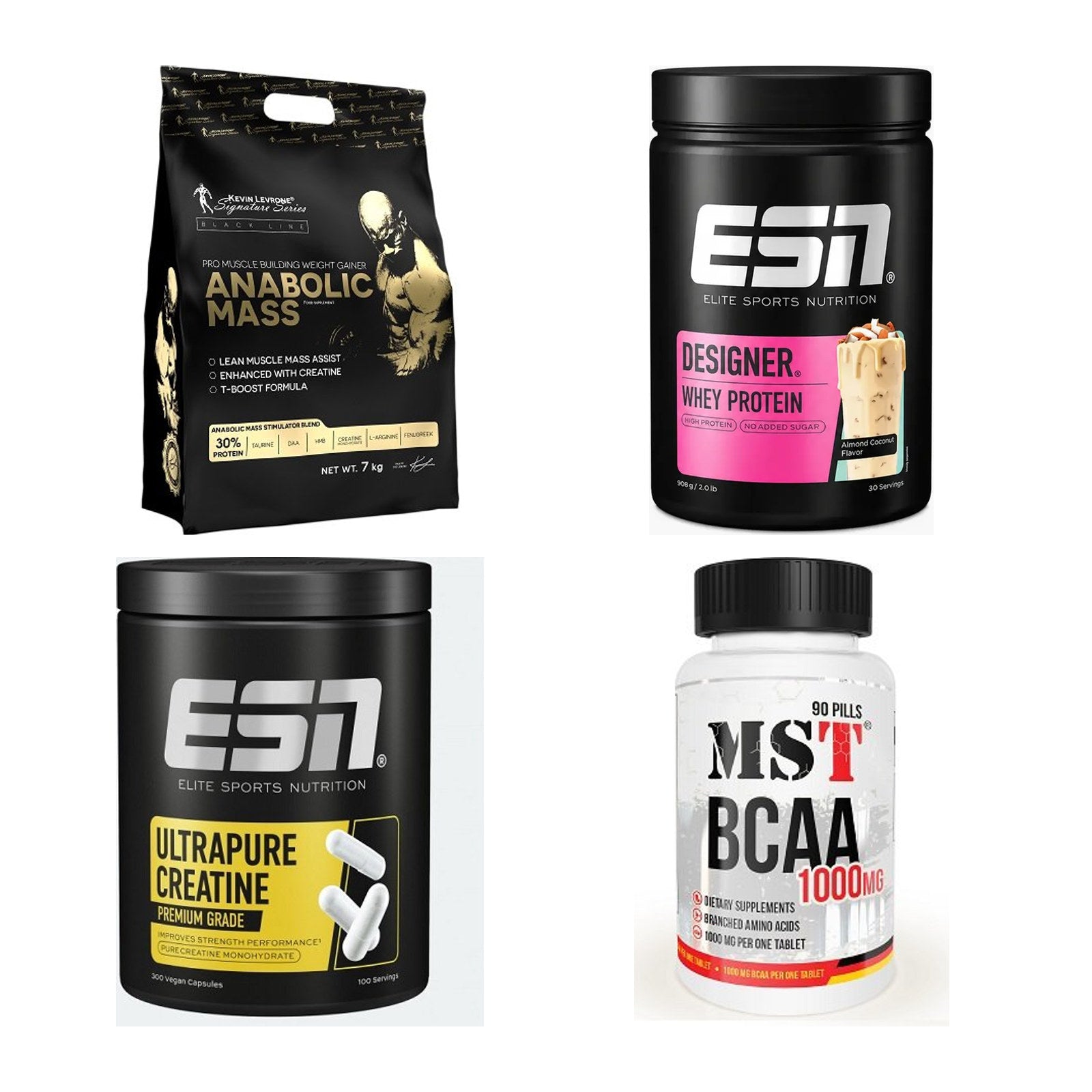 Masseaufbau für Fortgeschrittene: Kevin Levrone Anabolic + 3 weitere – alle enthaltenen Artikel