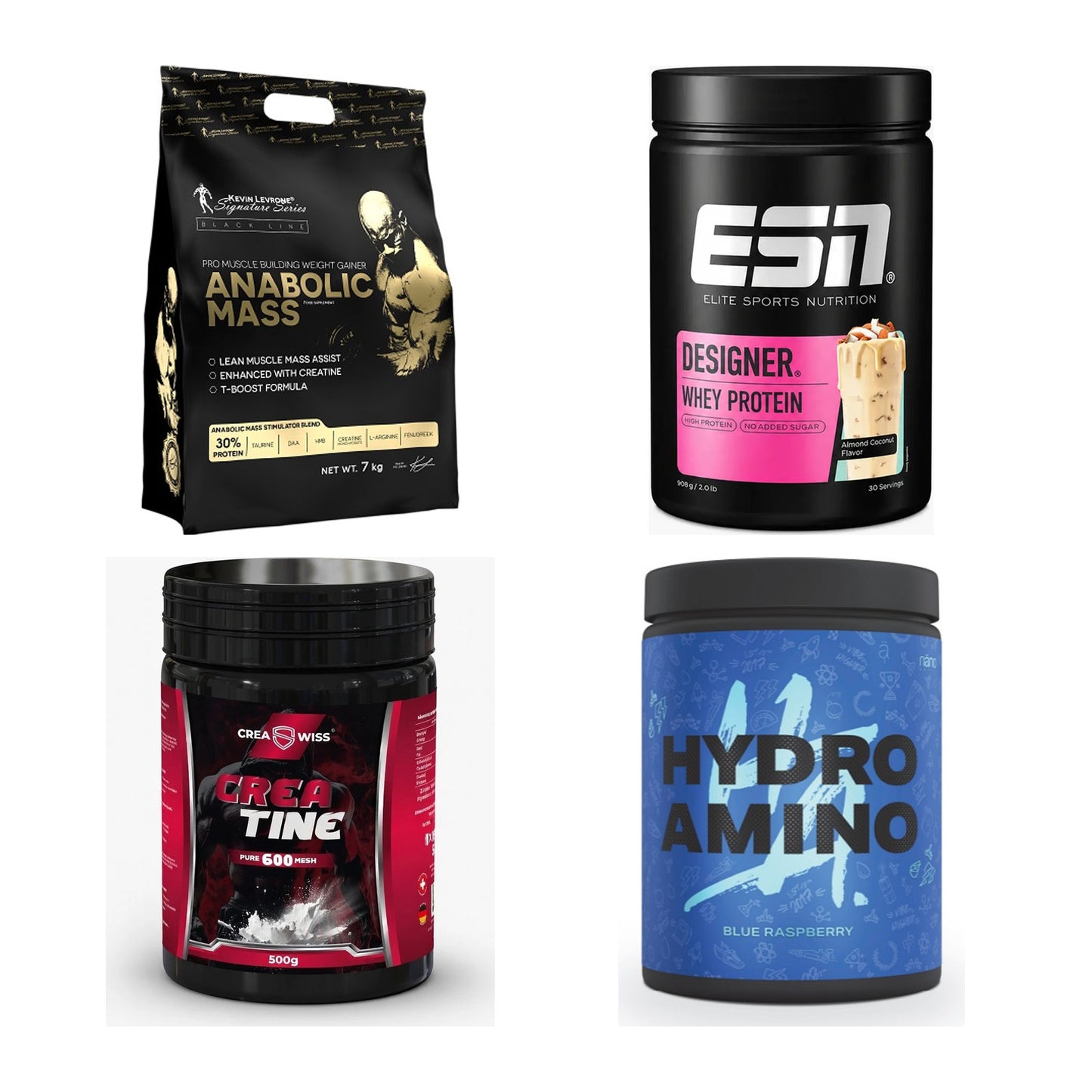 Masseaufbau für Fortgeschrittene: Kevin Levrone Anabolic + 3 weitere – alle enthaltenen Artikel