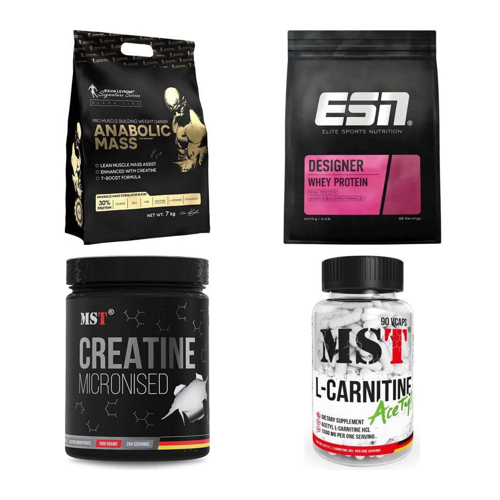 Masseaufbau für Fortgeschrittene: Kevin Levrone Anabolic + 3 weitere – alle enthaltenen Artikel