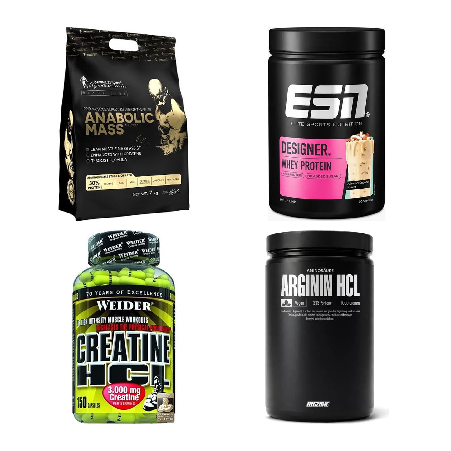 Masseaufbau für Fortgeschrittene: Kevin Levrone Anabolic + 3 weitere – alle enthaltenen Artikel