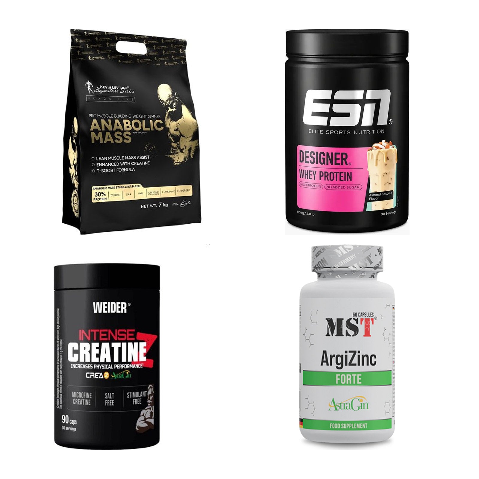 Masseaufbau für Fortgeschrittene: Kevin Levrone Anabolic + 3 weitere – alle enthaltenen Artikel