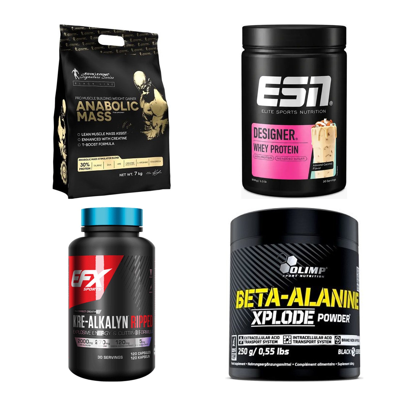 Masseaufbau für Fortgeschrittene: Kevin Levrone Anabolic + 3 weitere – alle enthaltenen Artikel