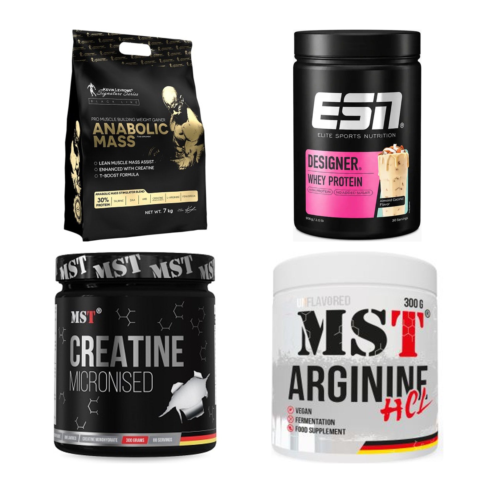 Masseaufbau für Fortgeschrittene: Kevin Levrone Anabolic + 3 weitere – alle enthaltenen Artikel