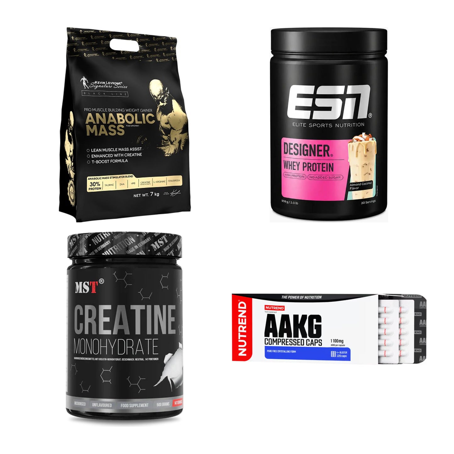 Masseaufbau für Fortgeschrittene: Kevin Levrone Anabolic + 3 weitere – alle enthaltenen Artikel