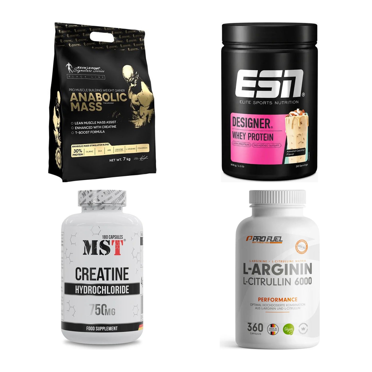 Masseaufbau für Fortgeschrittene: Kevin Levrone Anabolic + 3 weitere – alle enthaltenen Artikel