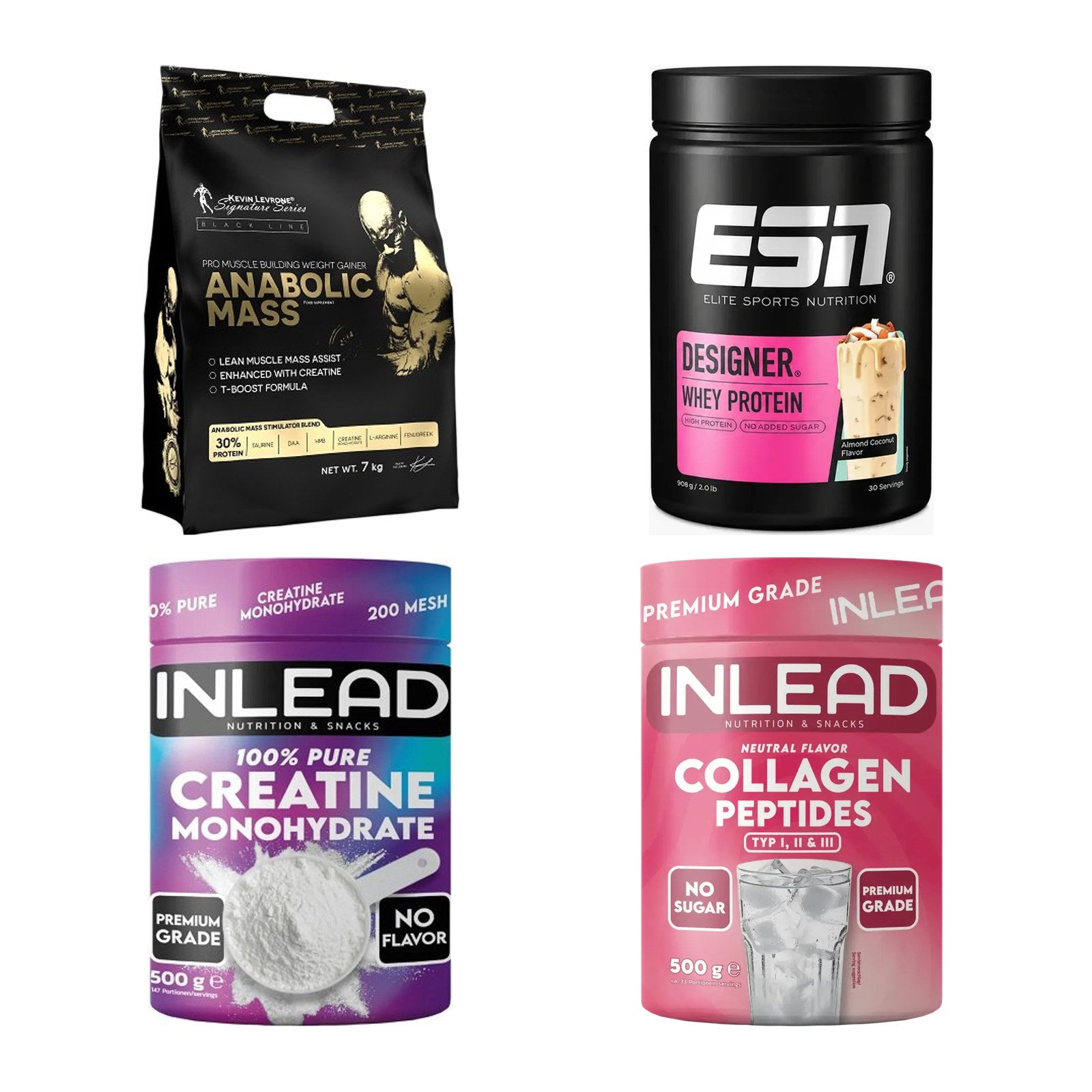 Masseaufbau für Fortgeschrittene: Kevin Levrone Anabolic + 3 weitere – alle enthaltenen Artikel