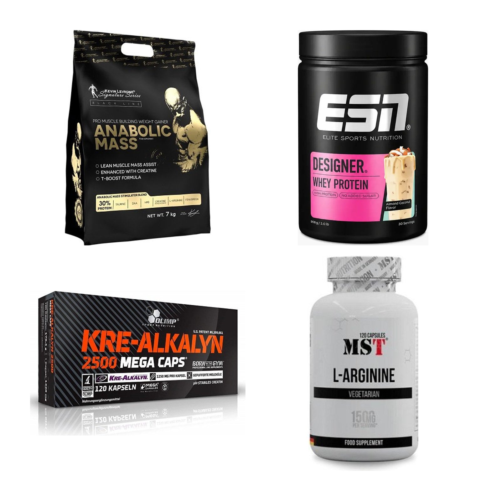 Masseaufbau für Fortgeschrittene: Kevin Levrone Anabolic + 3 weitere – alle enthaltenen Artikel