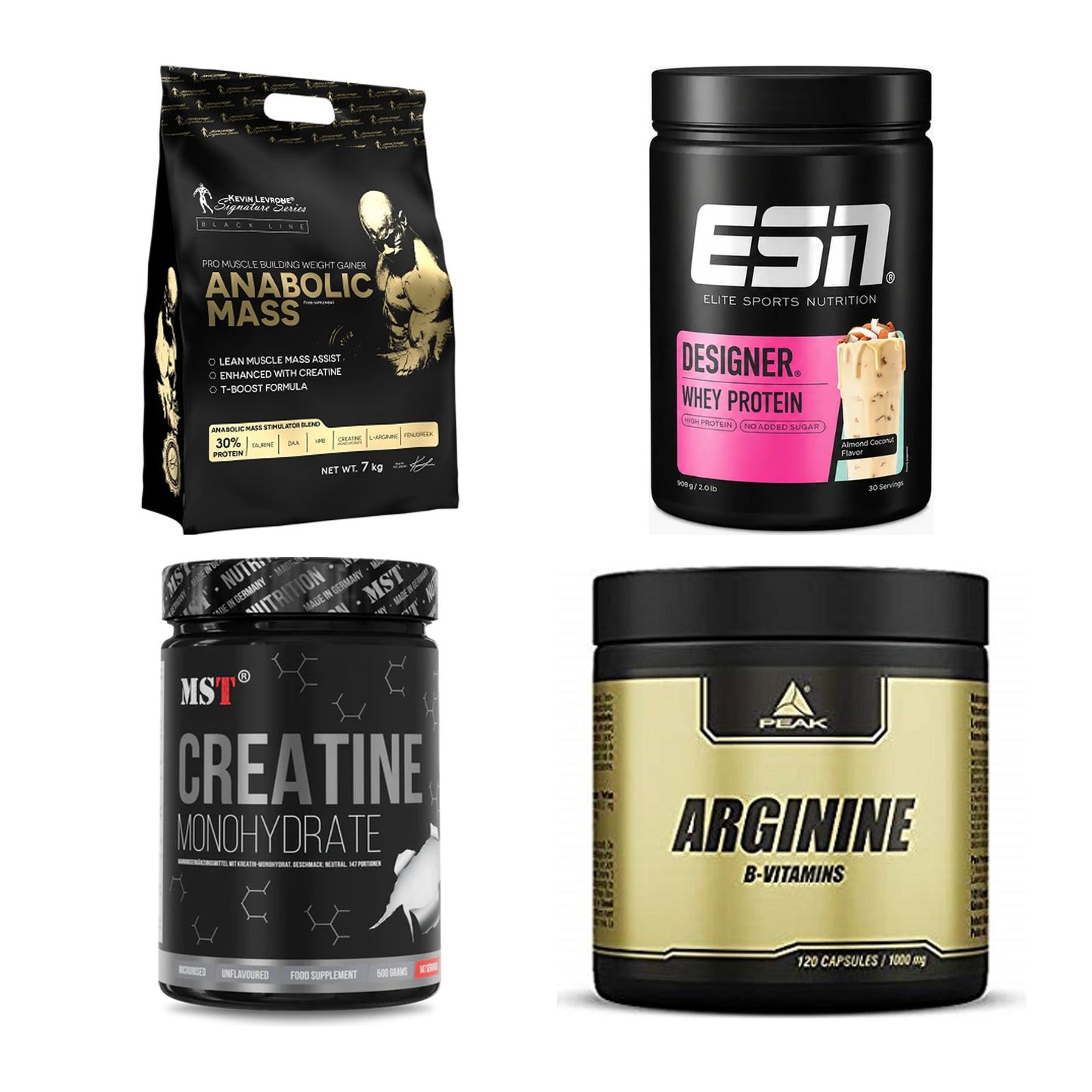 Masseaufbau für Fortgeschrittene: Kevin Levrone Anabolic + 3 weitere – alle enthaltenen Artikel