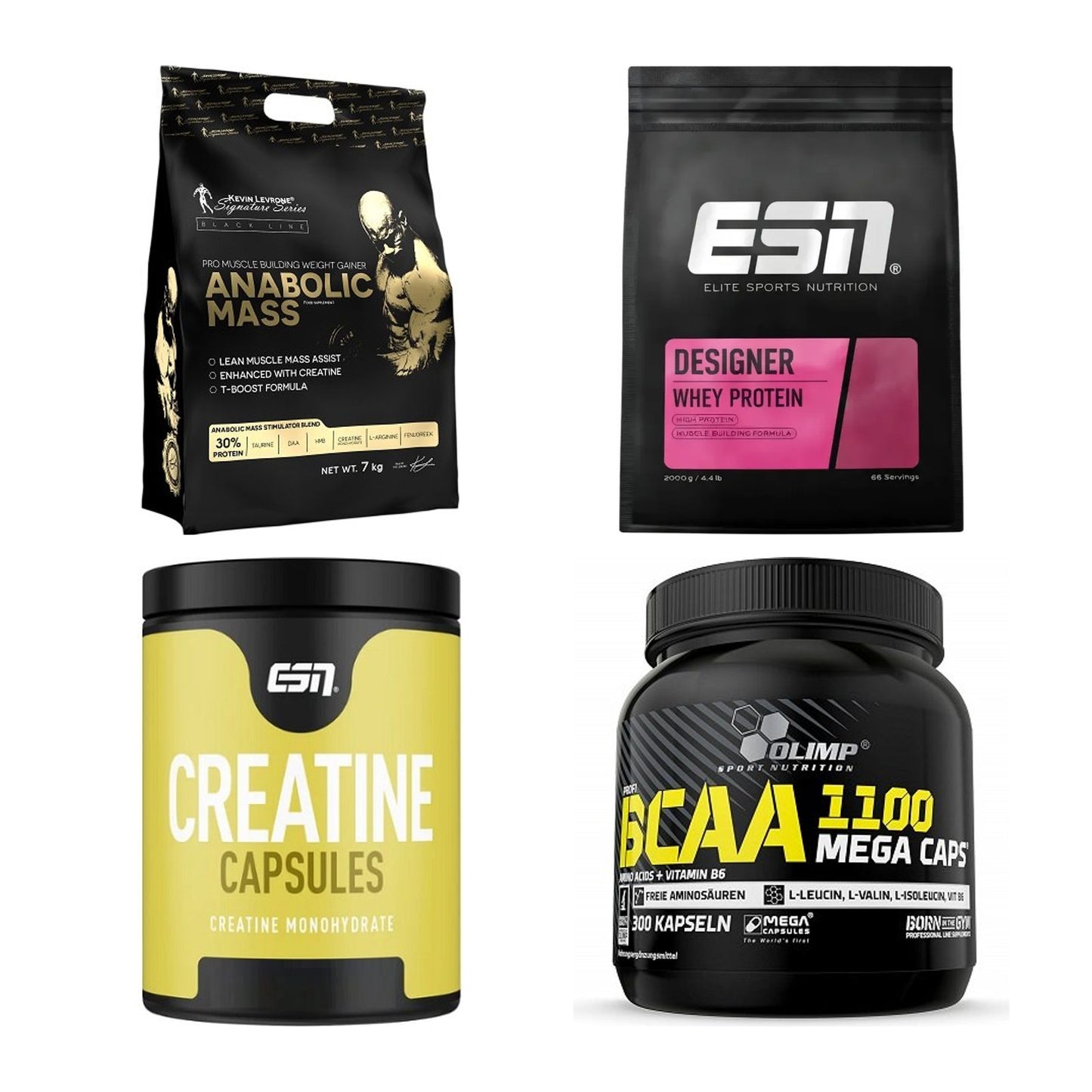 Masseaufbau für Fortgeschrittene: Kevin Levrone Anabolic + 3 weitere – alle enthaltenen Artikel