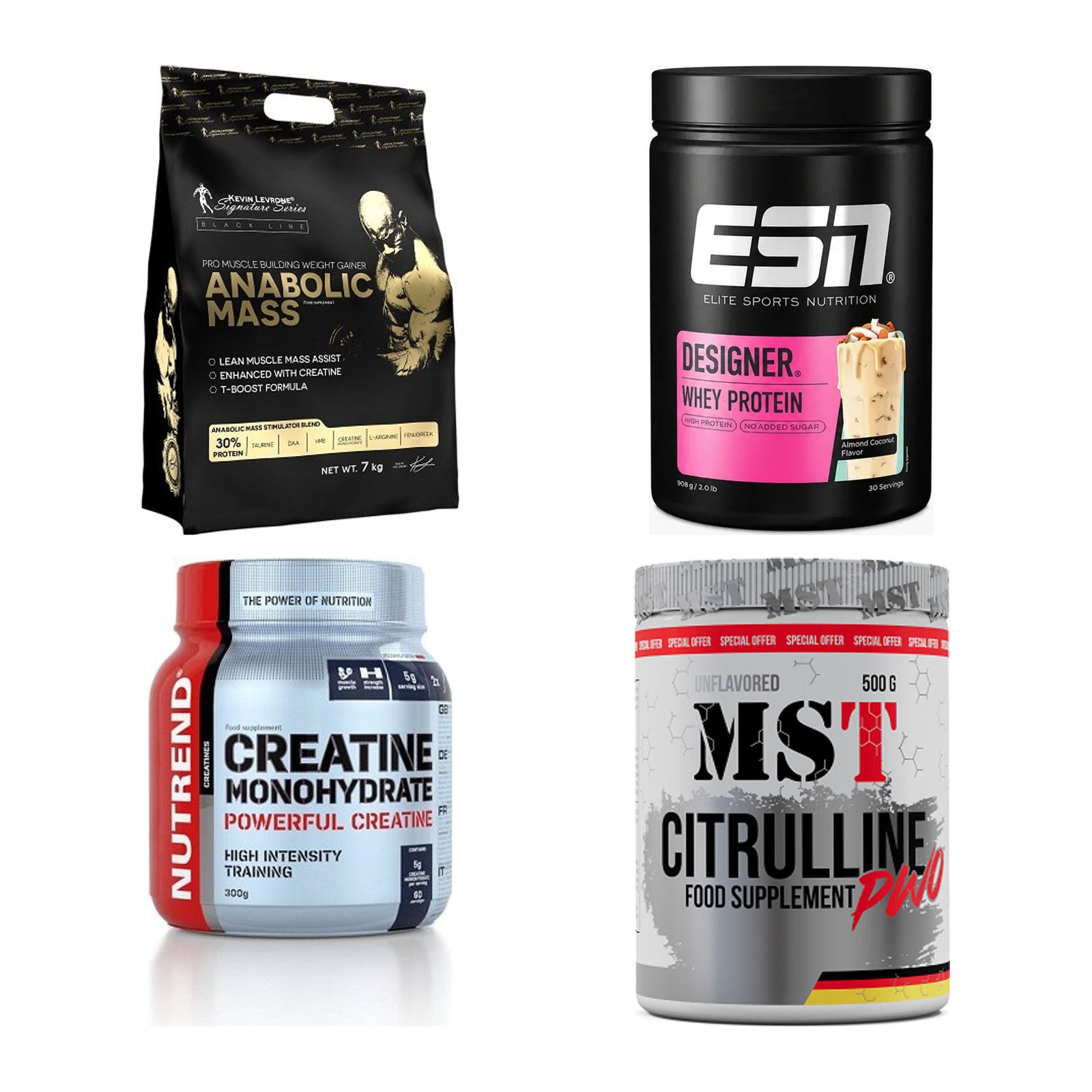 Masseaufbau für Fortgeschrittene: Kevin Levrone Anabolic + 3 weitere – alle enthaltenen Artikel