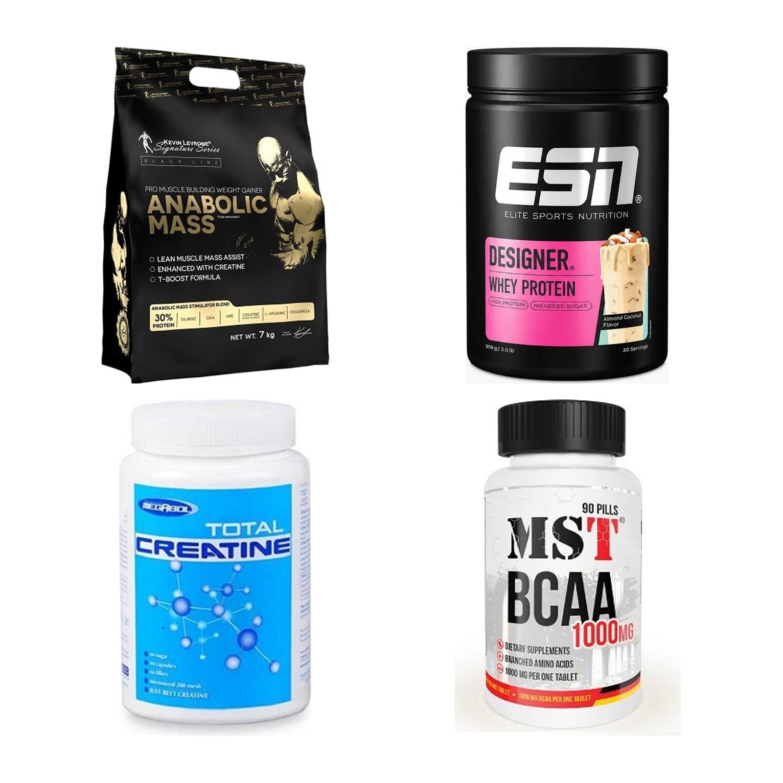 Masseaufbau für Fortgeschrittene: Kevin Levrone Anabolic + 3 weitere – alle enthaltenen Artikel