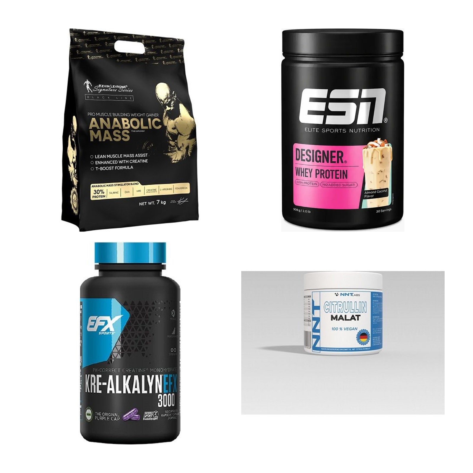 Masseaufbau für Fortgeschrittene: Kevin Levrone Anabolic + 3 weitere – alle enthaltenen Artikel