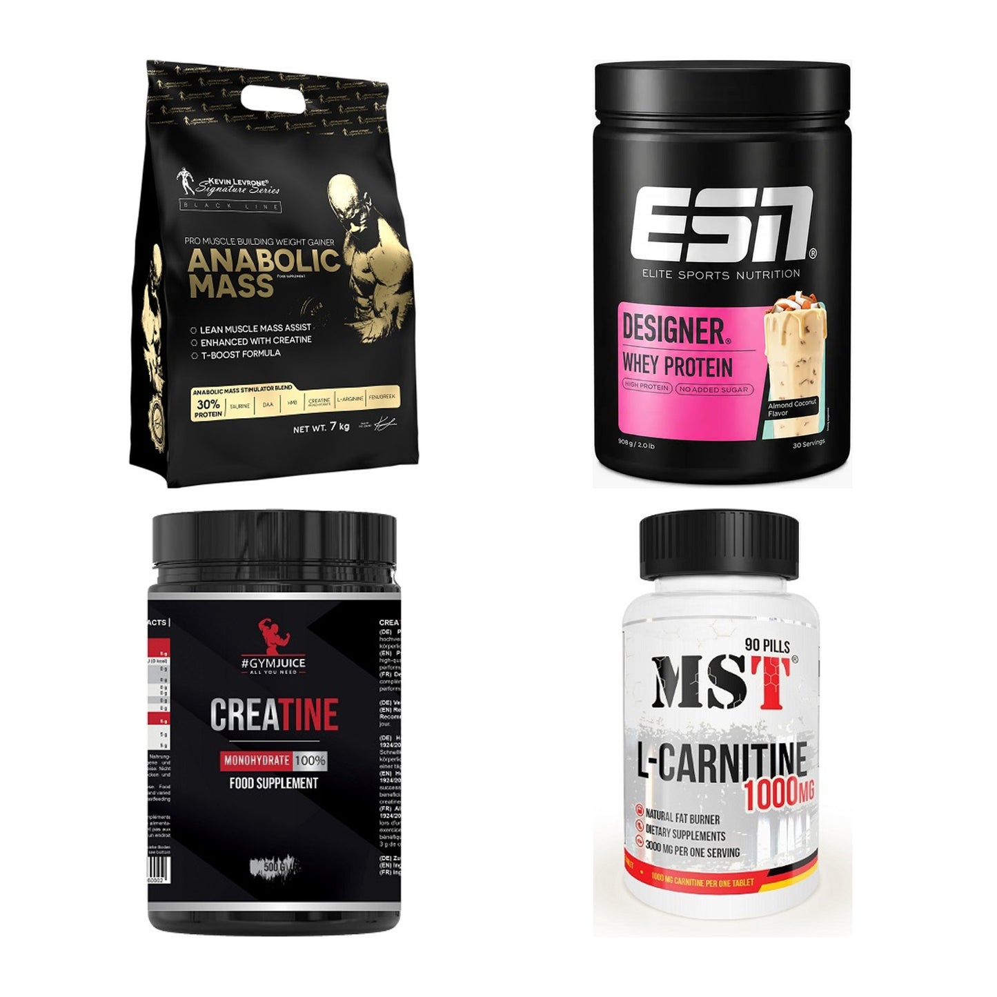 Masseaufbau für Fortgeschrittene: Kevin Levrone Anabolic + 3 weitere – alle enthaltenen Artikel