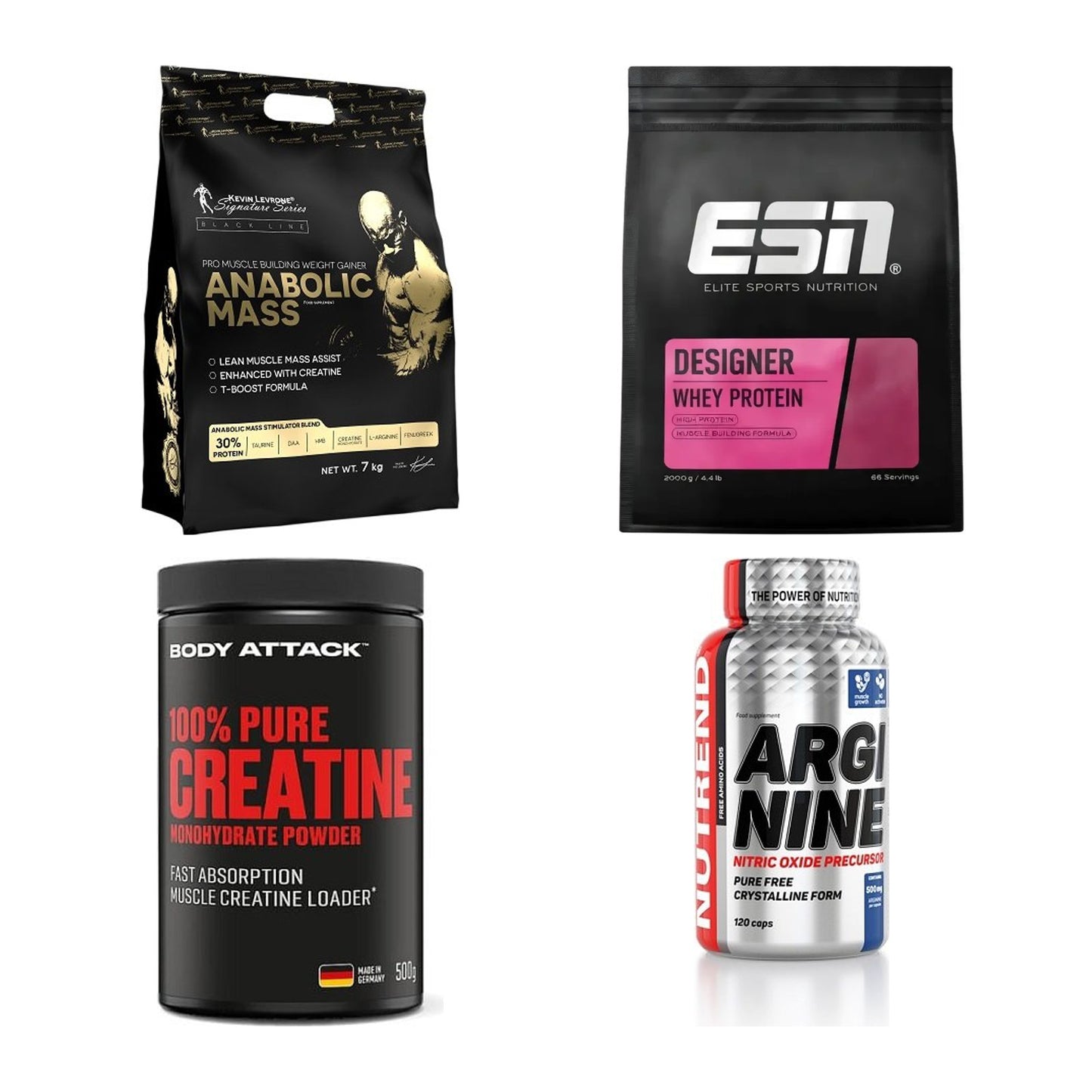 Masseaufbau für Fortgeschrittene: Kevin Levrone Anabolic + 3 weitere – alle enthaltenen Artikel