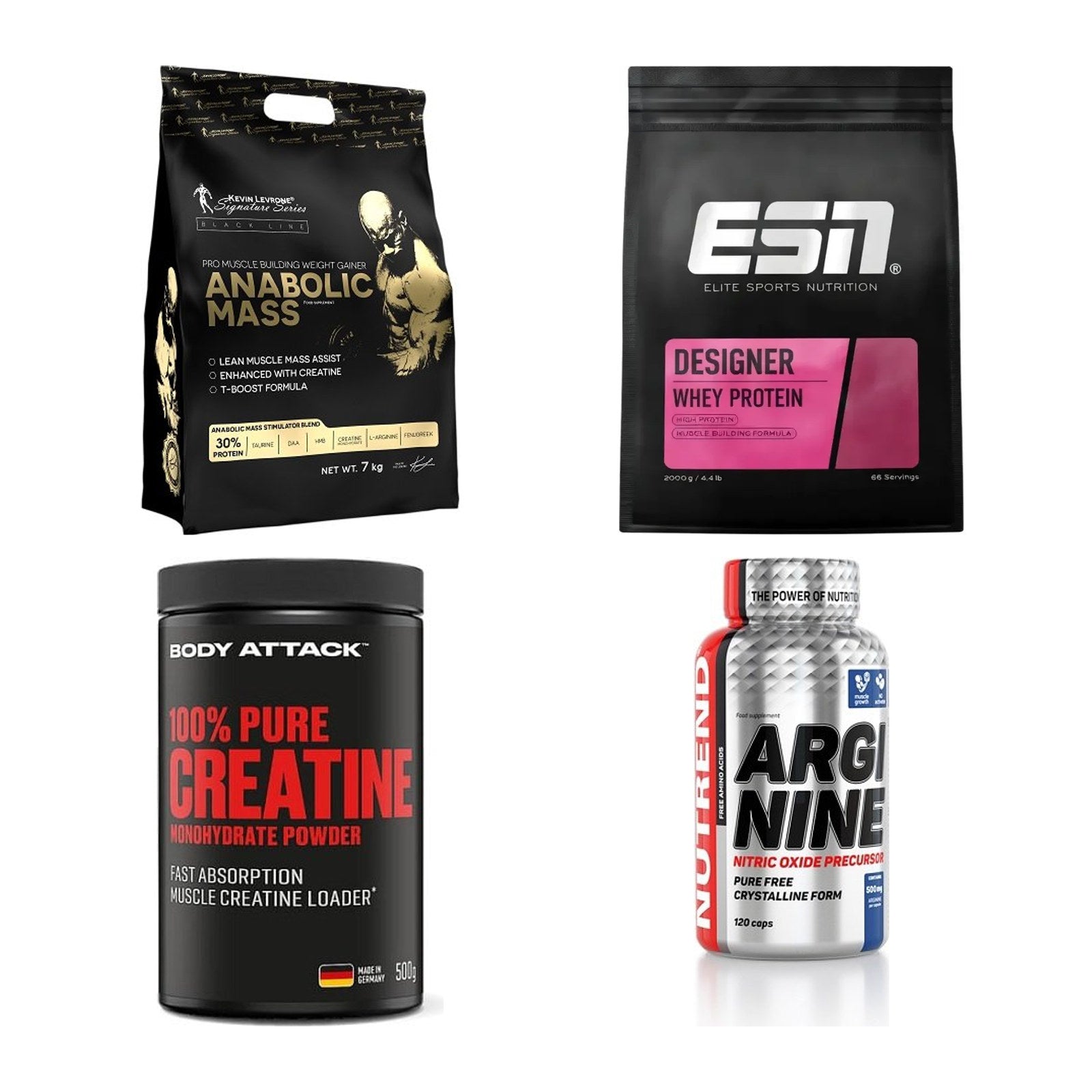 Masseaufbau für Fortgeschrittene: Kevin Levrone Anabolic + 3 weitere – alle enthaltenen Artikel