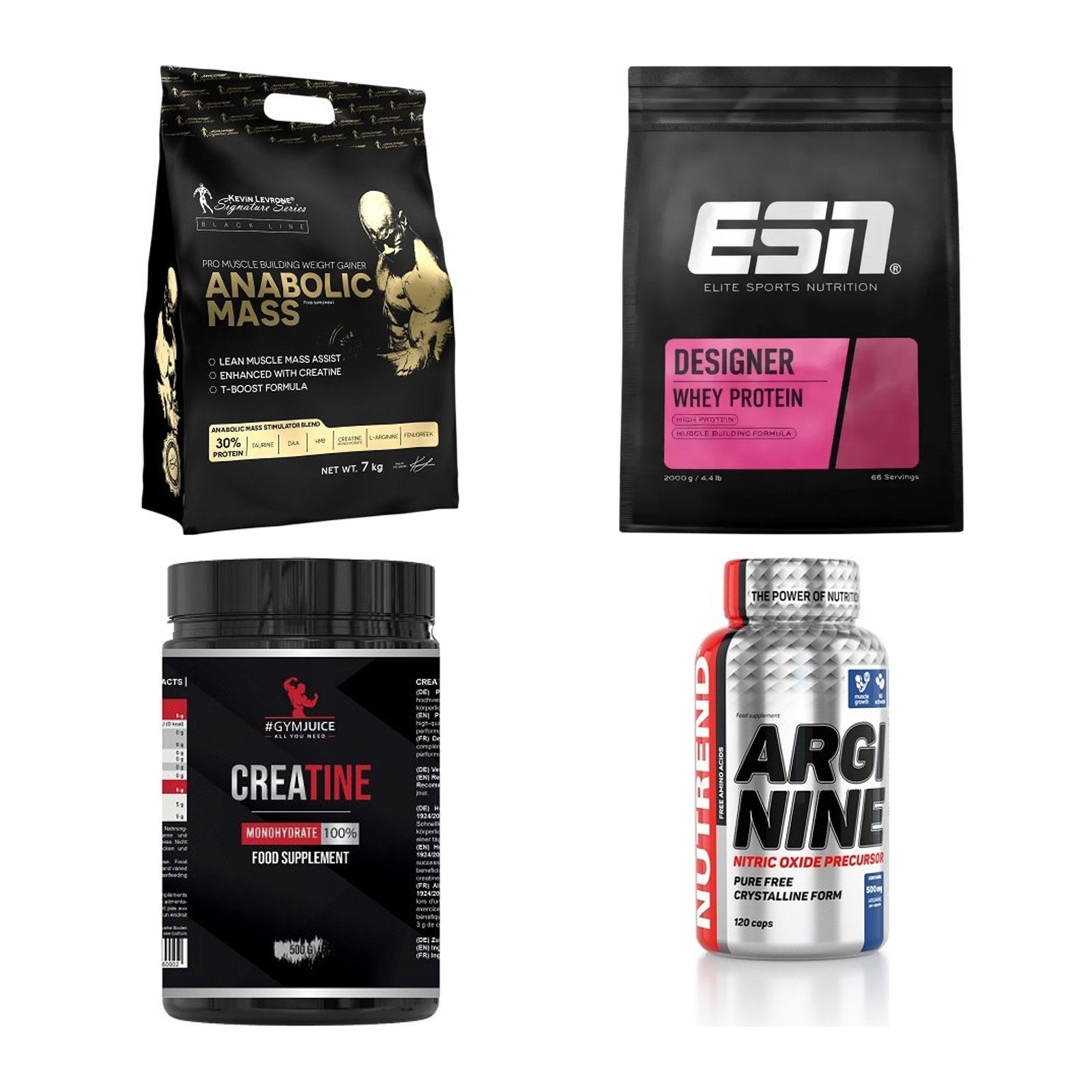 Masseaufbau für Fortgeschrittene: Kevin Levrone Anabolic + 3 weitere – alle enthaltenen Artikel
