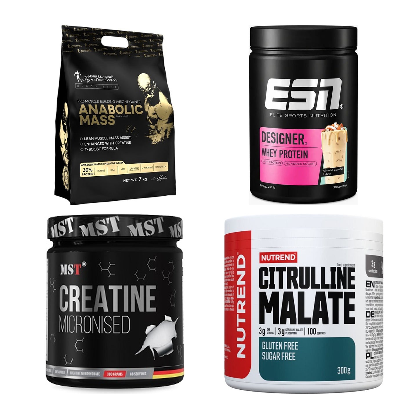 Masseaufbau für Fortgeschrittene: Kevin Levrone Anabolic + 3 weitere – alle enthaltenen Artikel