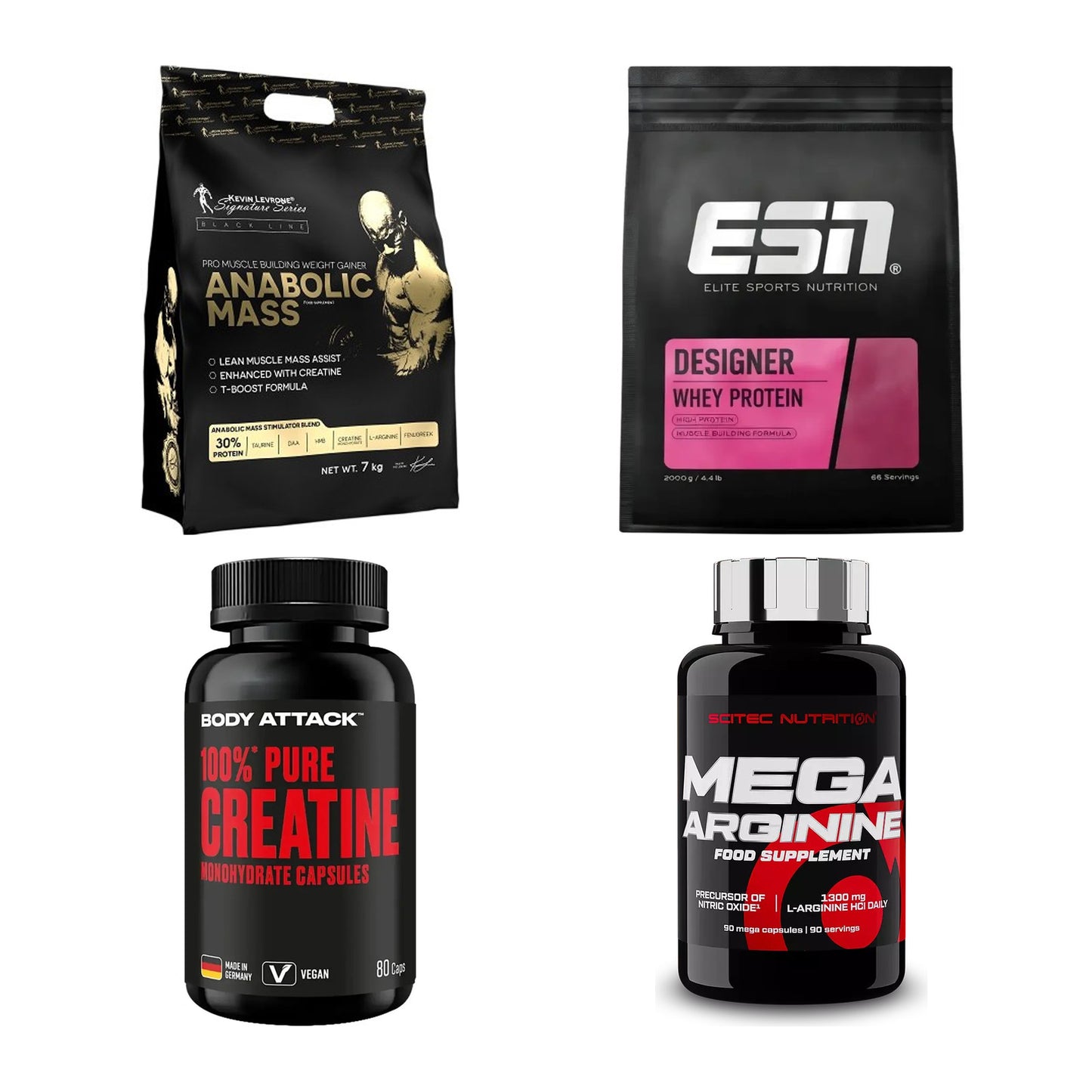 Masseaufbau für Fortgeschrittene: Kevin Levrone Anabolic + 3 weitere – alle enthaltenen Artikel