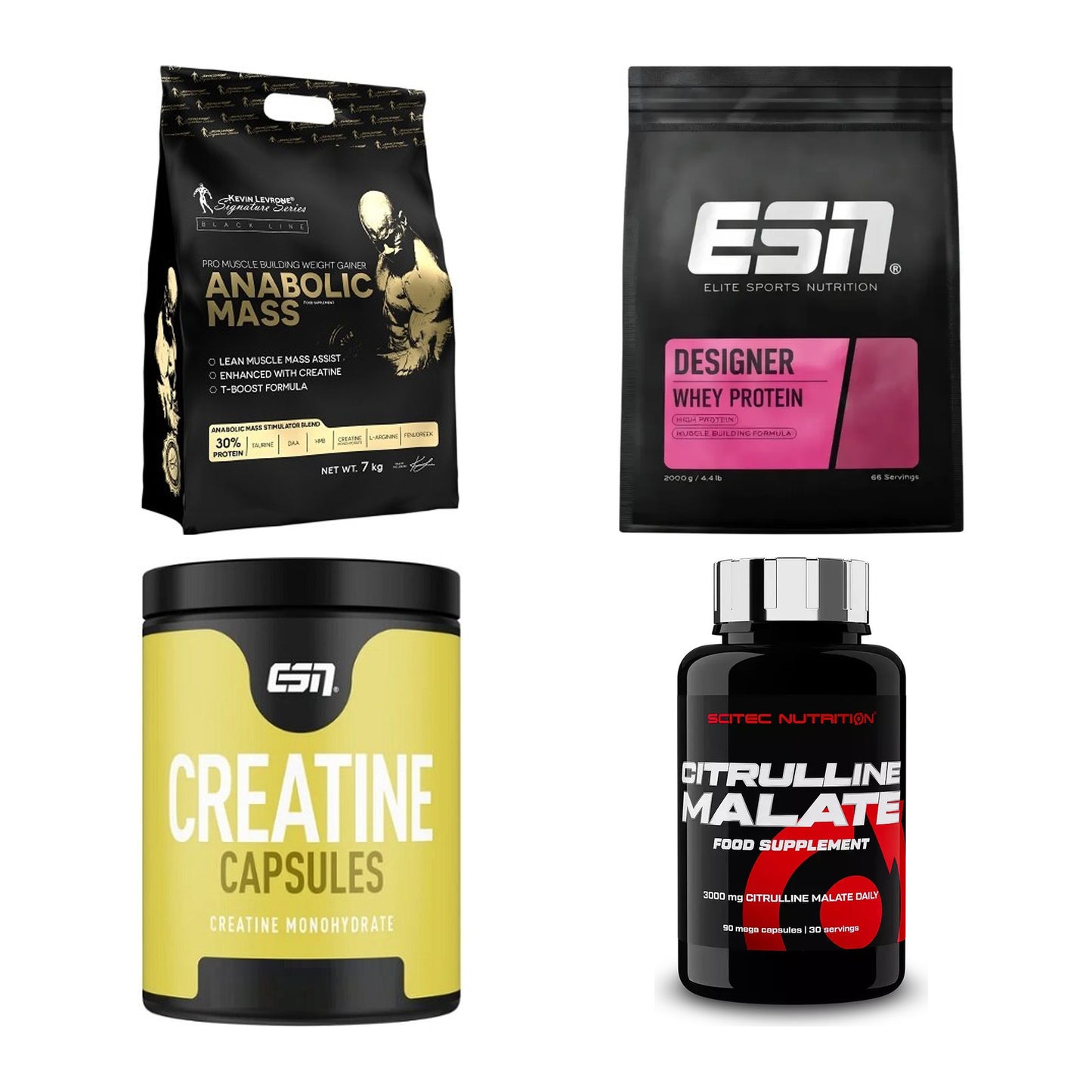 Masseaufbau für Fortgeschrittene: Kevin Levrone Anabolic + 3 weitere – alle enthaltenen Artikel