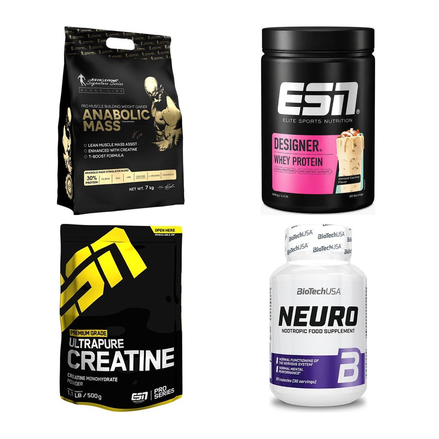 Masseaufbau für Fortgeschrittene: Kevin Levrone Anabolic + 3 weitere – alle enthaltenen Artikel