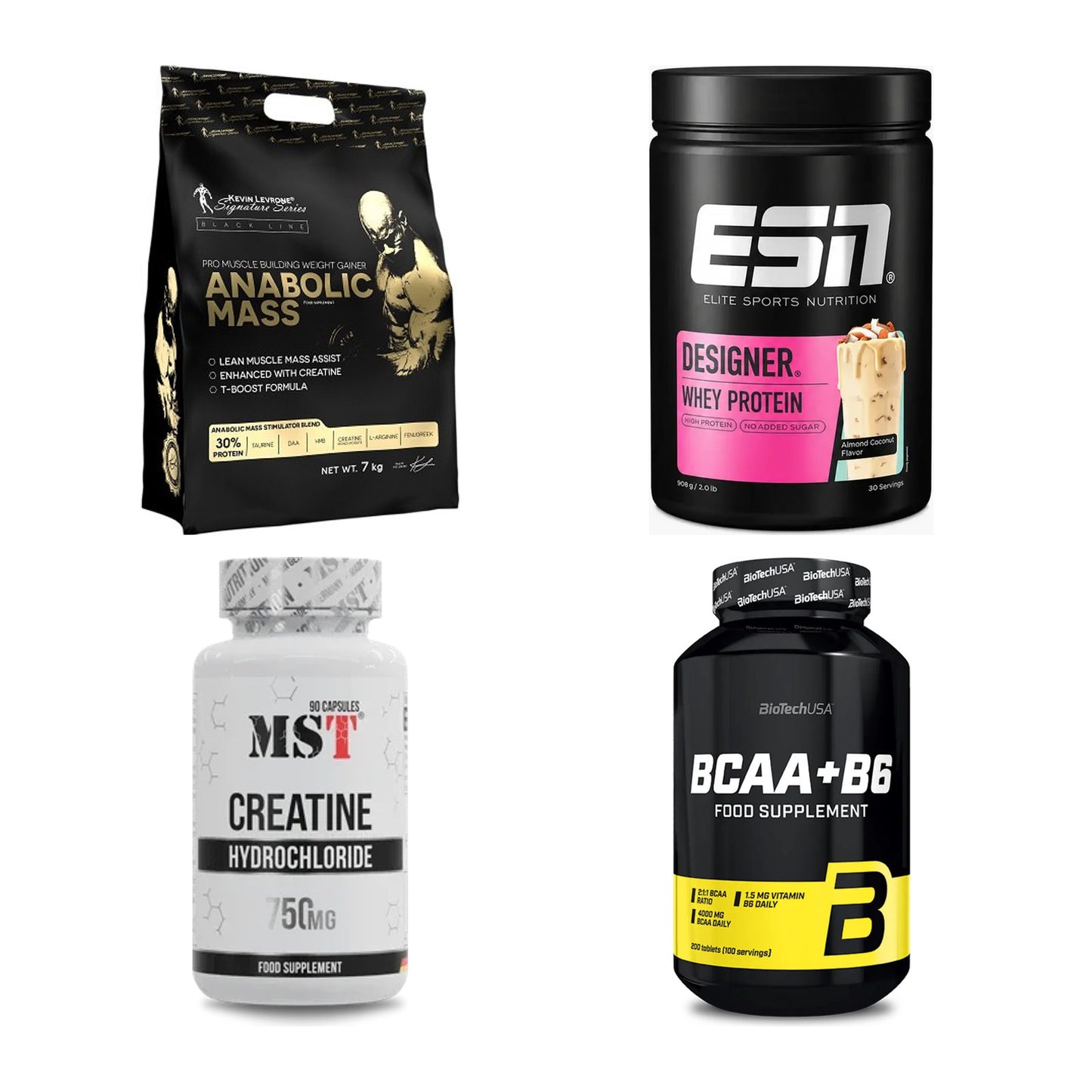 Masseaufbau für Fortgeschrittene: Kevin Levrone Anabolic + 3 weitere – alle enthaltenen Artikel