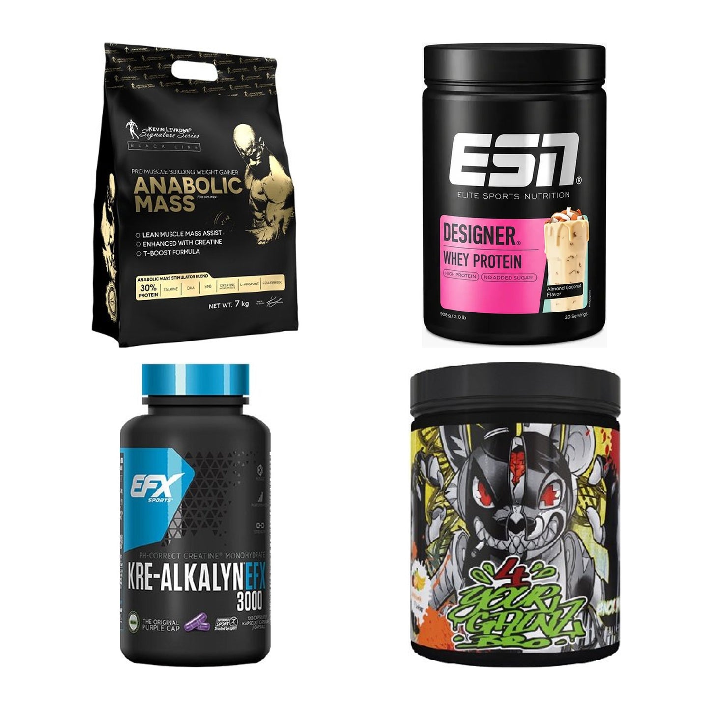 Masseaufbau für Fortgeschrittene: Kevin Levrone Anabolic + 3 weitere – alle enthaltenen Artikel