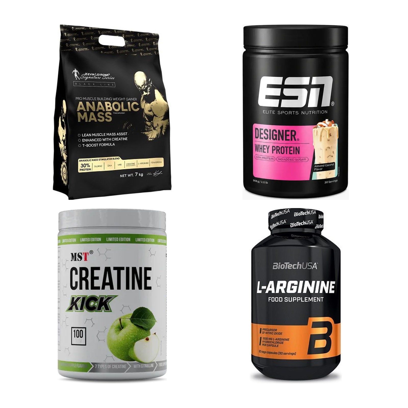 Masseaufbau für Fortgeschrittene: Kevin Levrone Anabolic + 3 weitere – alle enthaltenen Artikel