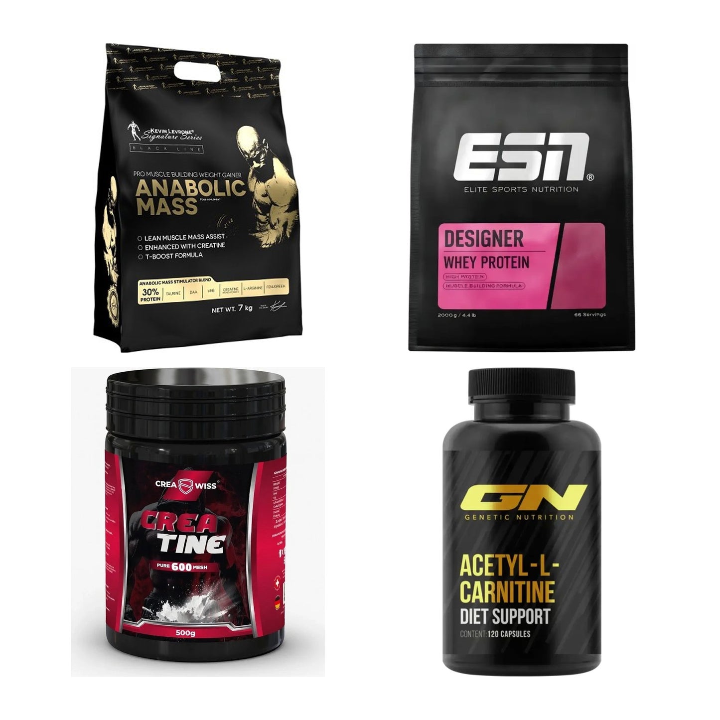 Masseaufbau für Fortgeschrittene: Kevin Levrone Anabolic + 3 weitere – alle enthaltenen Artikel
