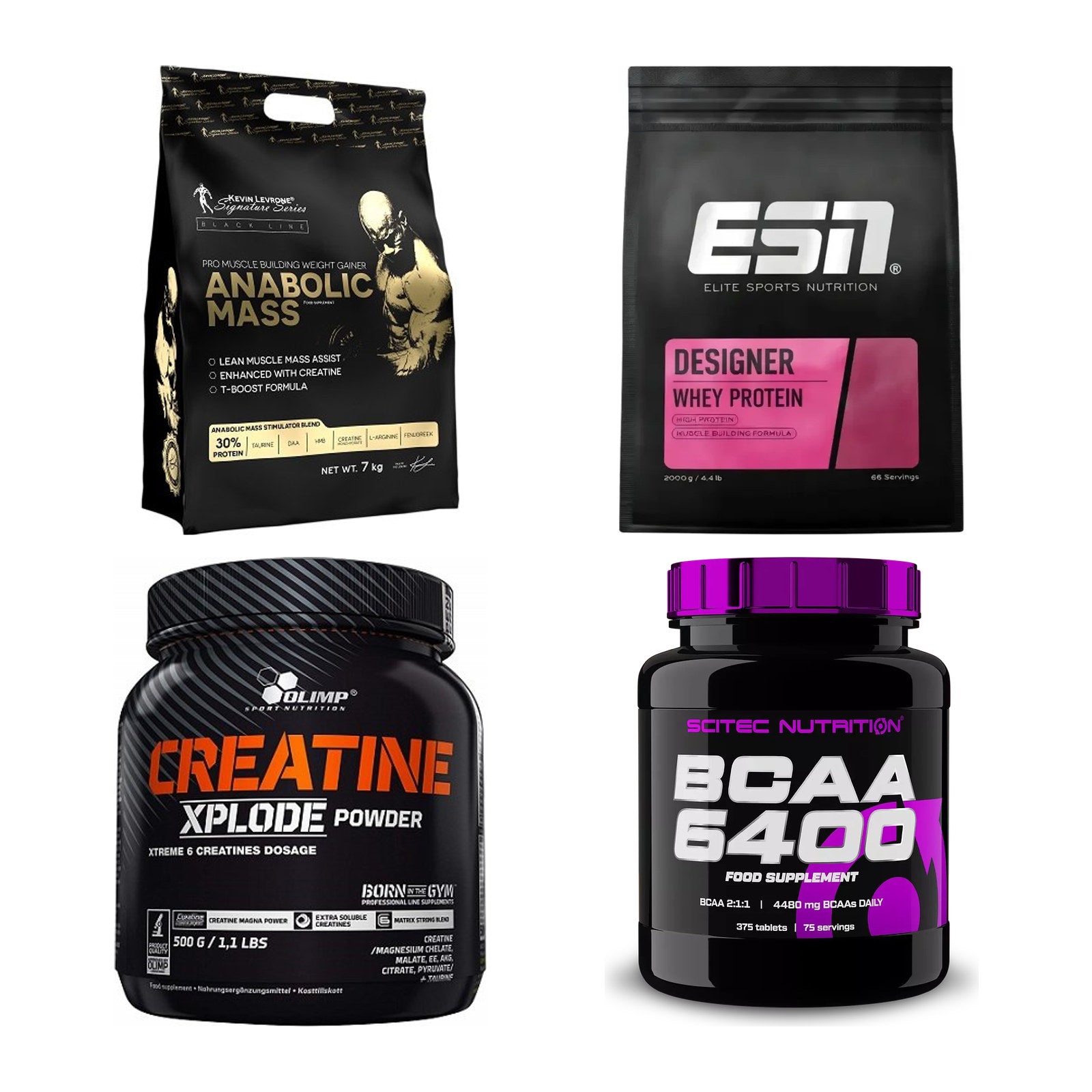Masseaufbau für Fortgeschrittene: Kevin Levrone Anabolic + 3 weitere – alle enthaltenen Artikel