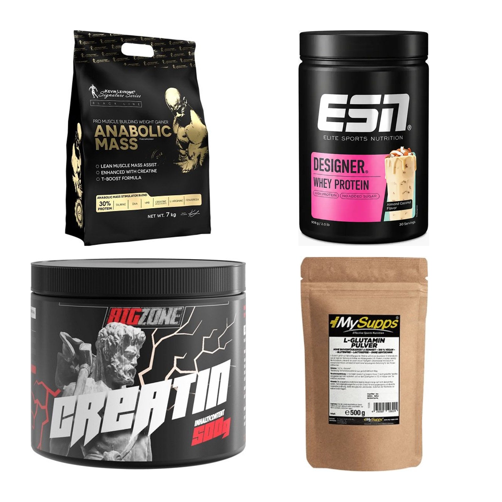 Masseaufbau für Fortgeschrittene: Kevin Levrone Anabolic + 3 weitere – alle enthaltenen Artikel