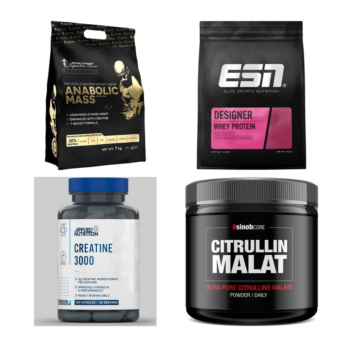 Masseaufbau für Fortgeschrittene: Kevin Levrone Anabolic + 3 weitere – alle enthaltenen Artikel