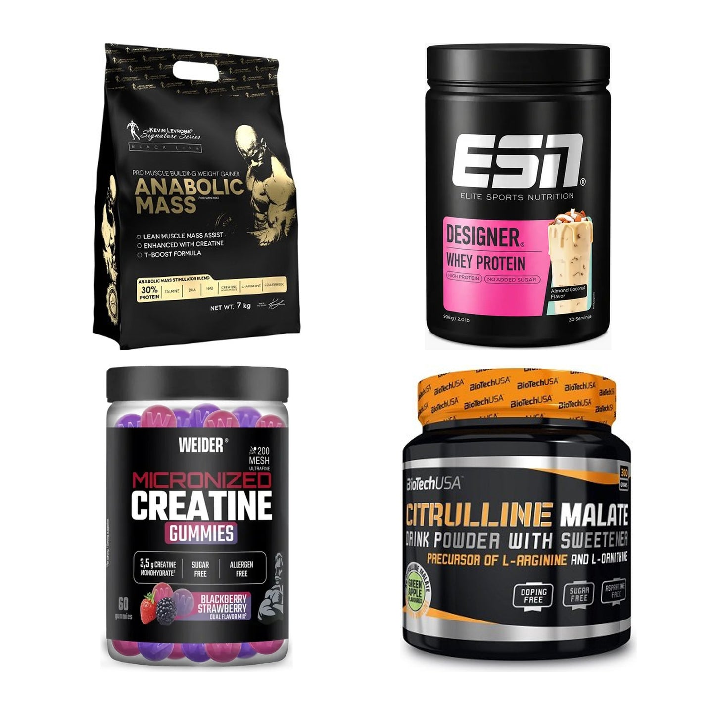Masseaufbau für Fortgeschrittene: Kevin Levrone Anabolic + 3 weitere – alle enthaltenen Artikel