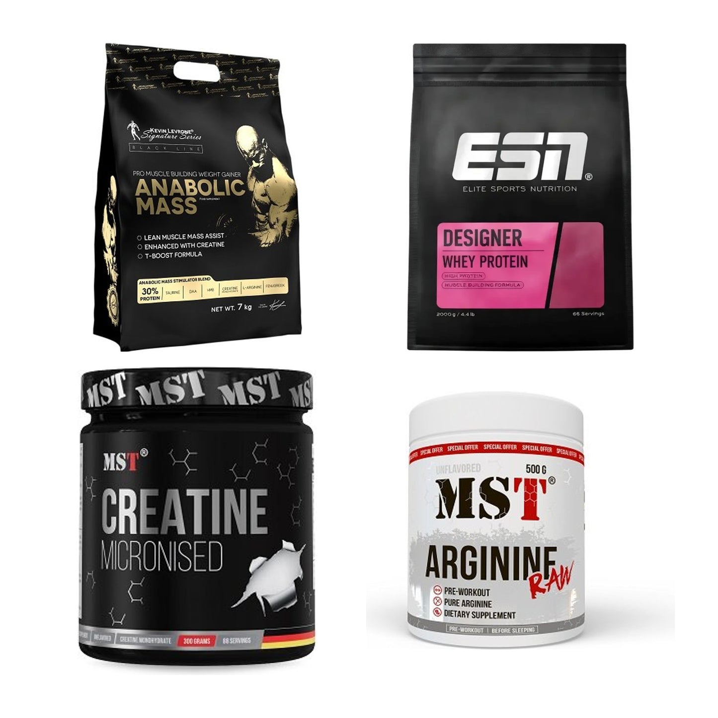 Masseaufbau für Fortgeschrittene: Kevin Levrone Anabolic + 3 weitere – alle enthaltenen Artikel