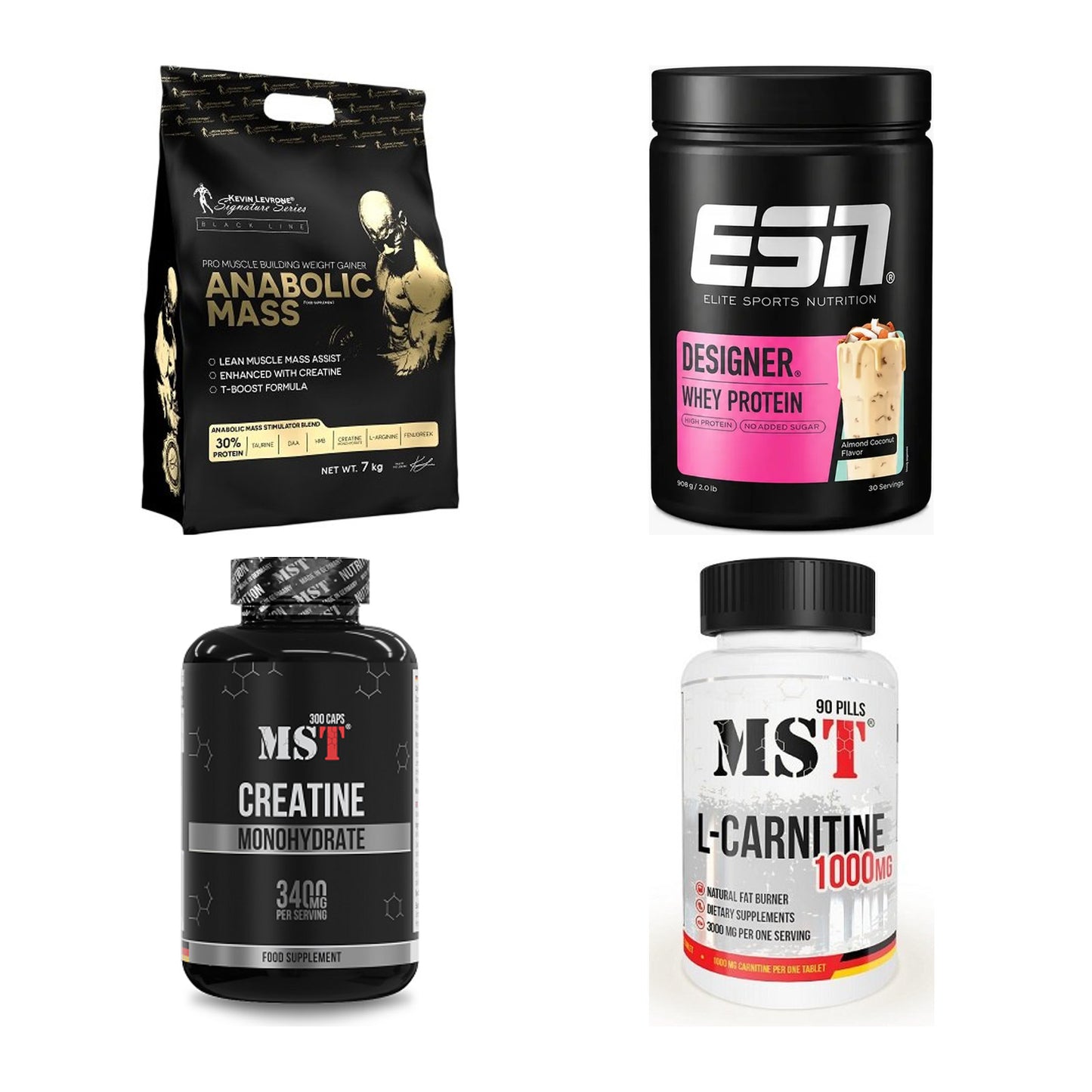 Masseaufbau für Fortgeschrittene: Kevin Levrone Anabolic + 3 weitere – alle enthaltenen Artikel