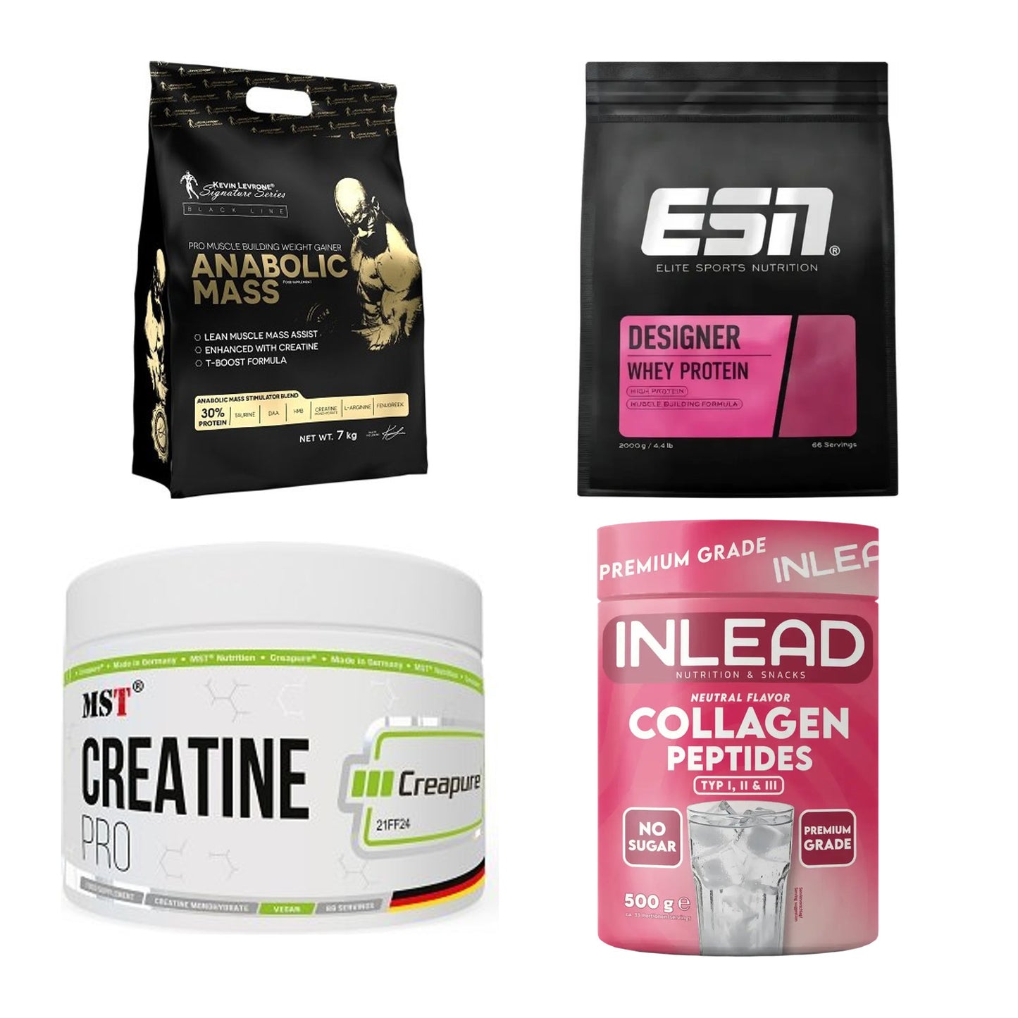 Masseaufbau für Fortgeschrittene: Kevin Levrone Anabolic + 3 weitere – alle enthaltenen Artikel