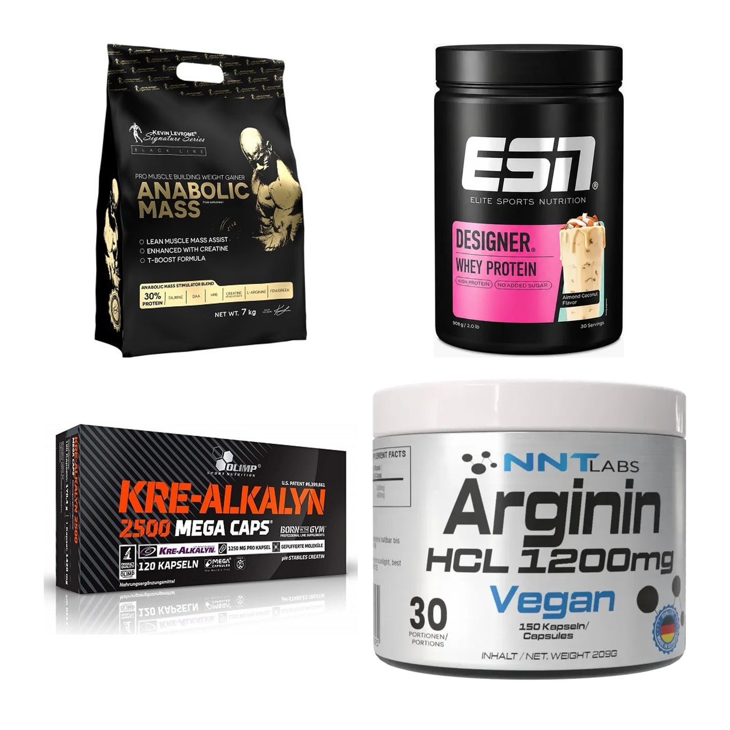 Masseaufbau für Fortgeschrittene: Kevin Levrone Anabolic + 3 weitere – alle enthaltenen Artikel
