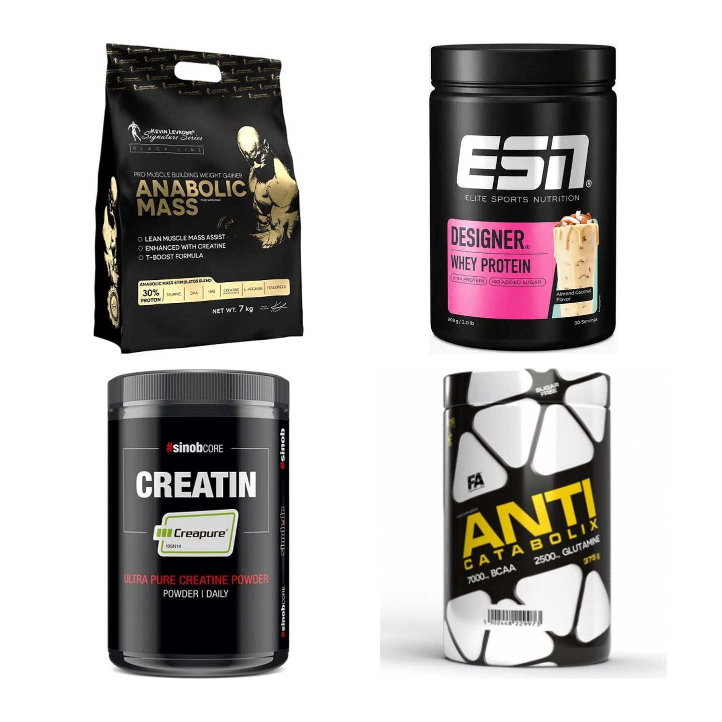 Masseaufbau für Fortgeschrittene: Kevin Levrone Anabolic + 3 weitere – alle enthaltenen Artikel