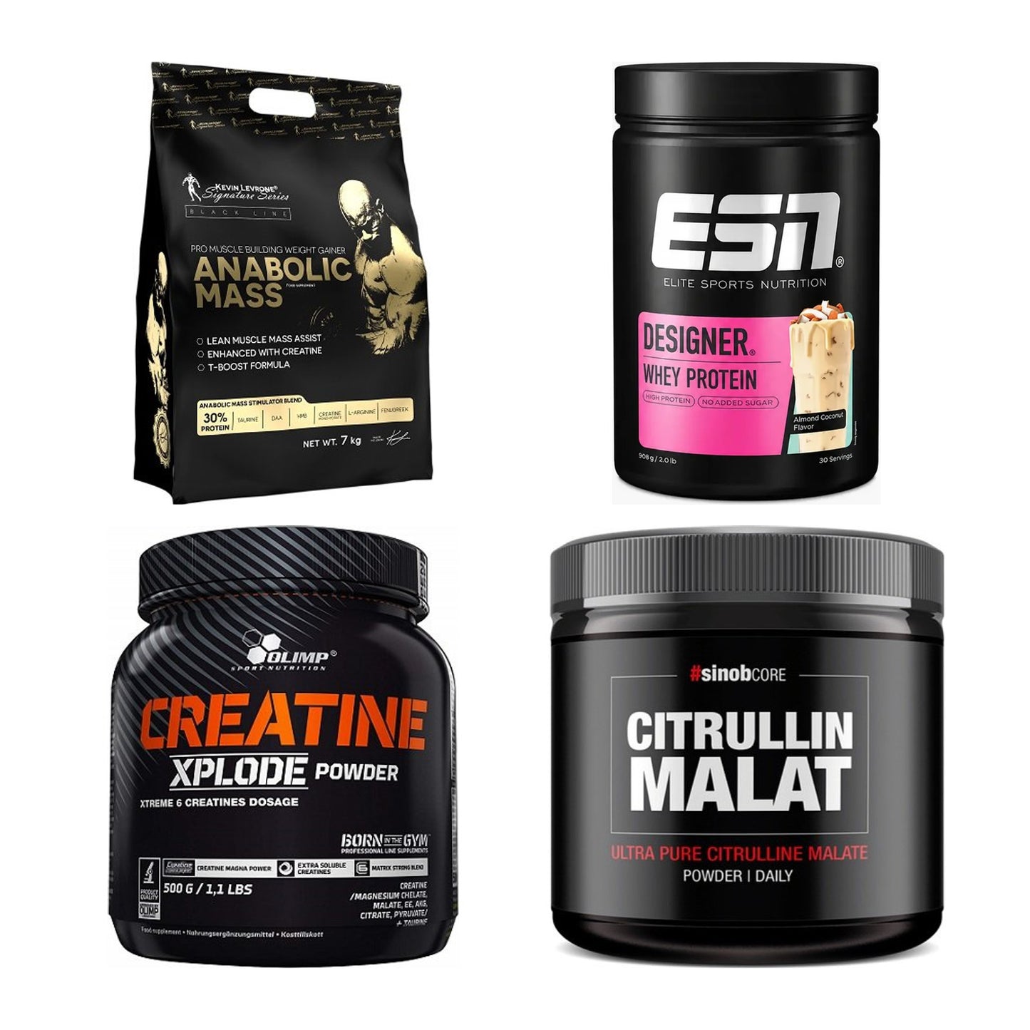 Masseaufbau für Fortgeschrittene: Kevin Levrone Anabolic + 3 weitere – alle enthaltenen Artikel