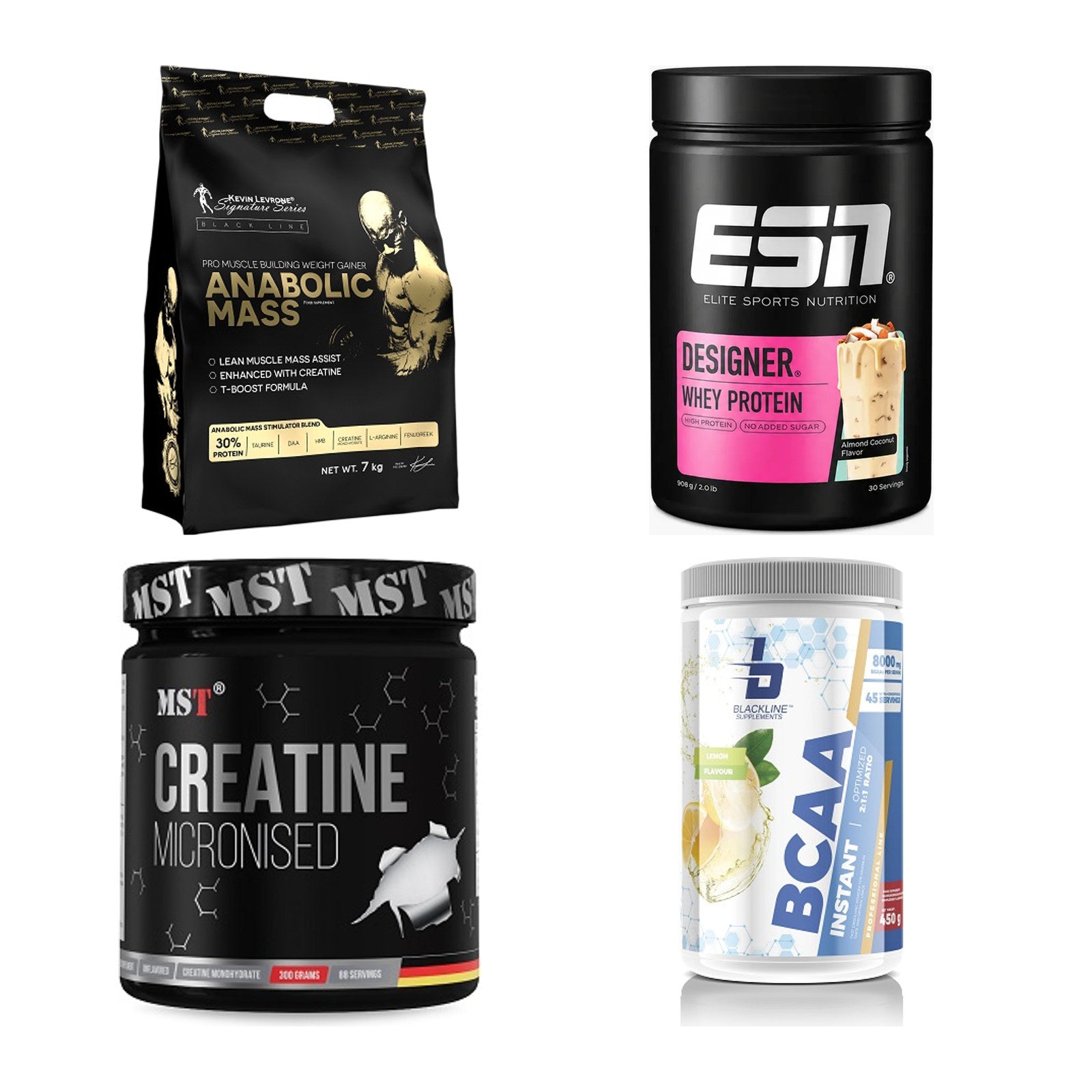 Masseaufbau für Fortgeschrittene: Kevin Levrone Anabolic + 3 weitere – alle enthaltenen Artikel
