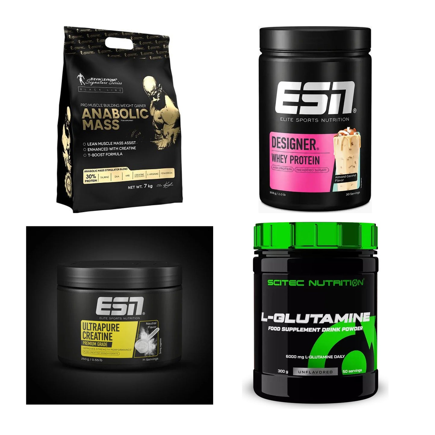 Masseaufbau für Fortgeschrittene: Kevin Levrone Anabolic + 3 weitere – alle enthaltenen Artikel