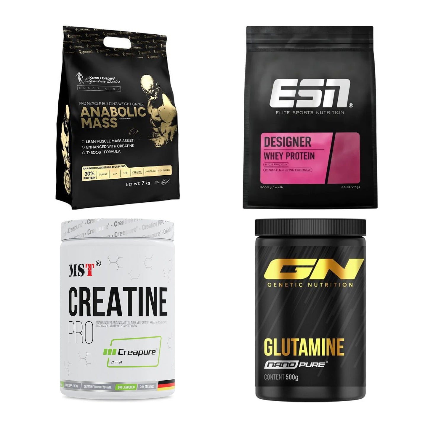 Masseaufbau für Fortgeschrittene: Kevin Levrone Anabolic + 3 weitere – alle enthaltenen Artikel